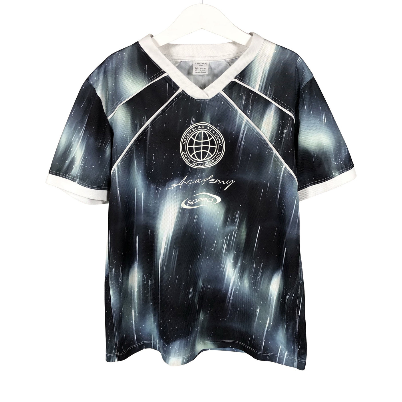 Unisex Lindex - Sports shirt, short sleeve, size 146 - 152 - Light blue (1)