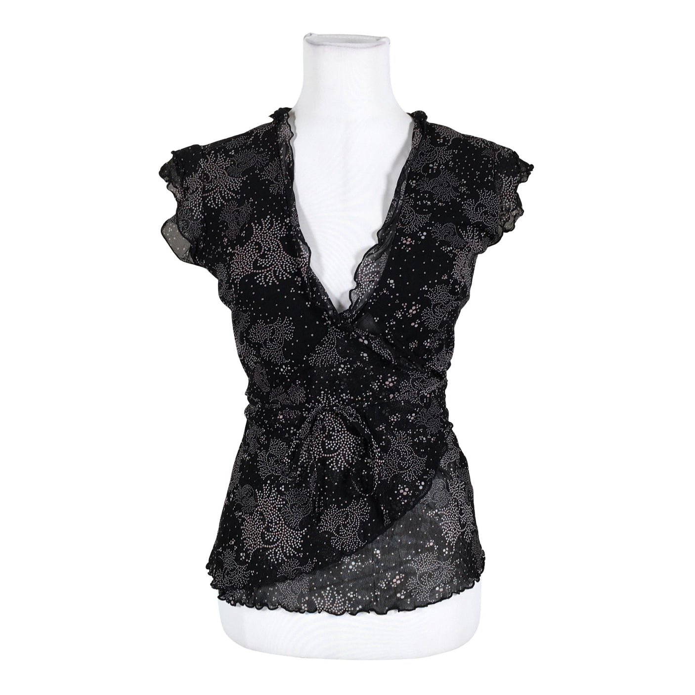 Unisex Mexx - Short-sleeved blouse, size 40 - Black (1)
