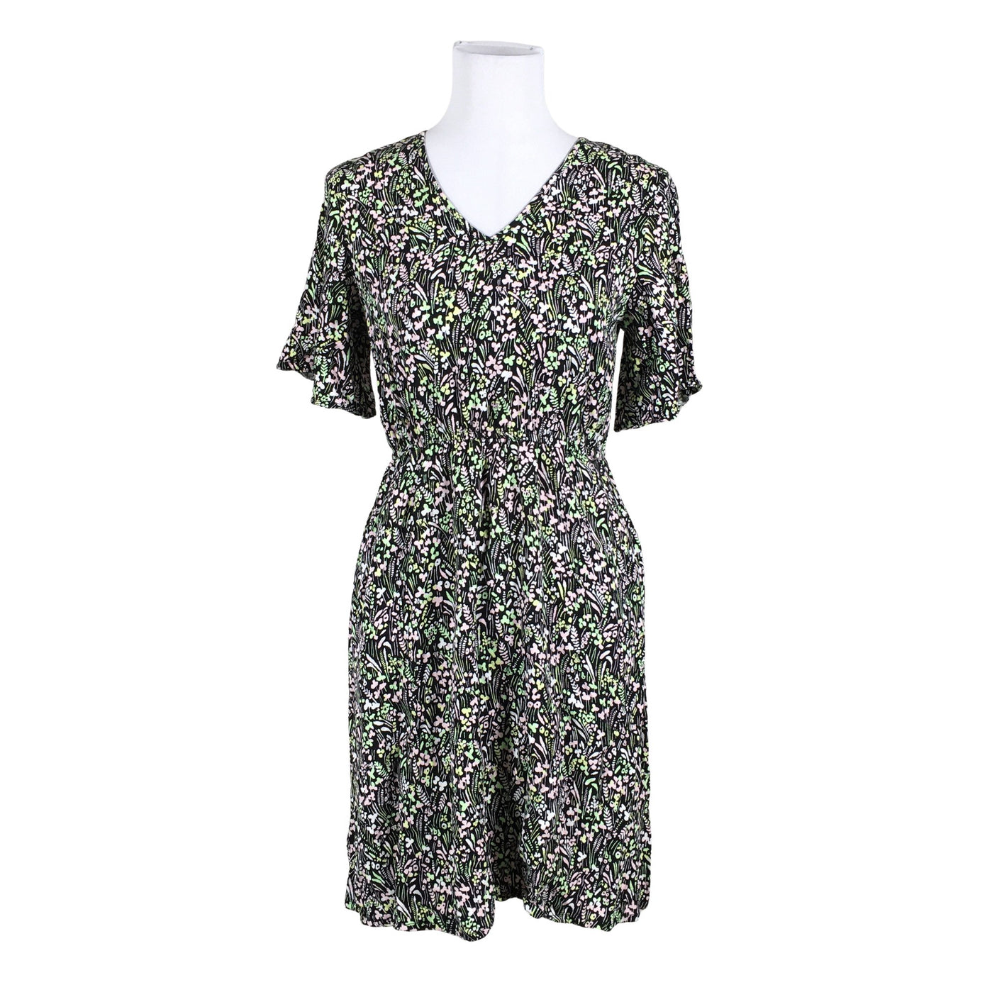 Unisex Nanso - Schiffon dress, size 34 - Black (1)