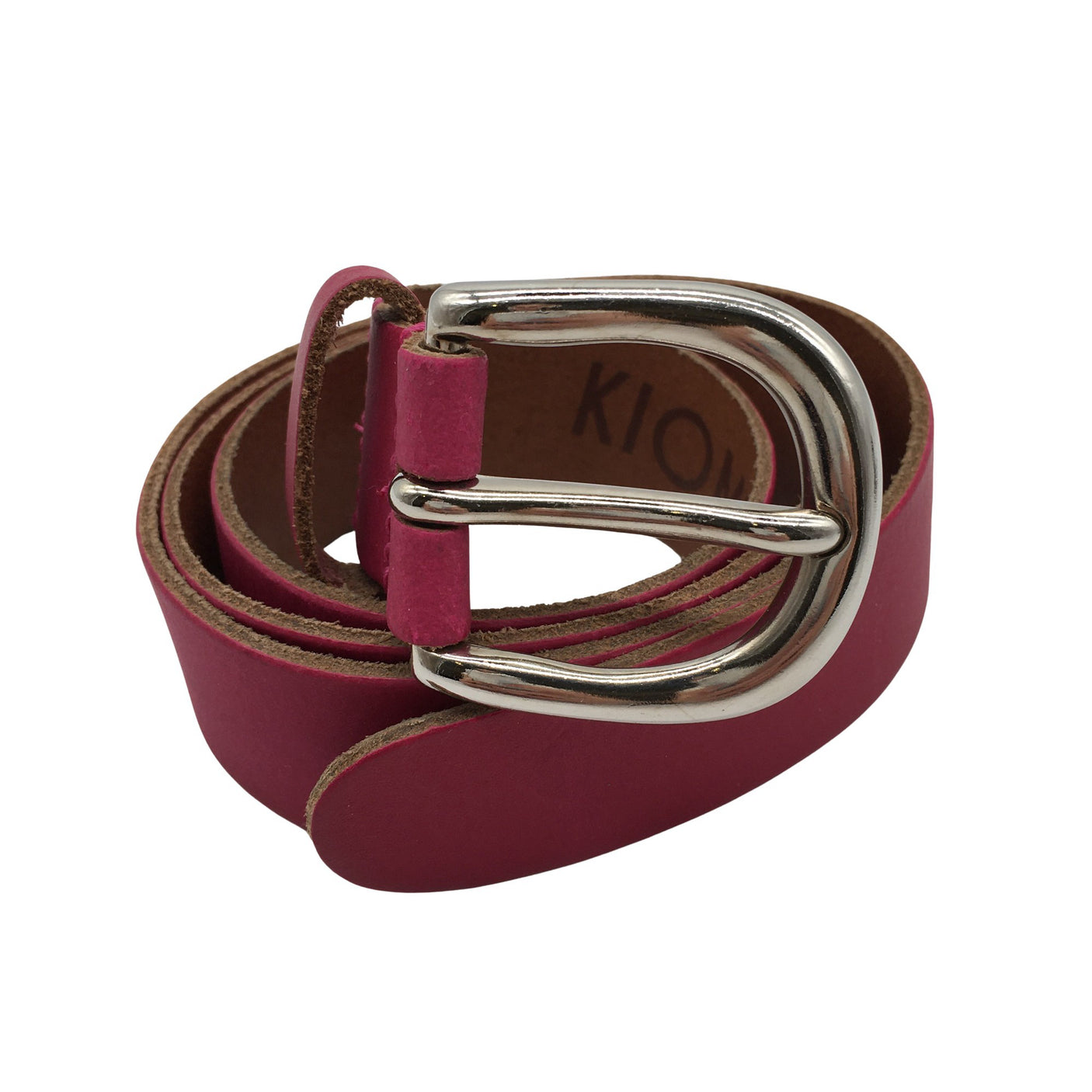 Unisex Kiomi - Leather belt, size Ei kokoa - Pink (1)