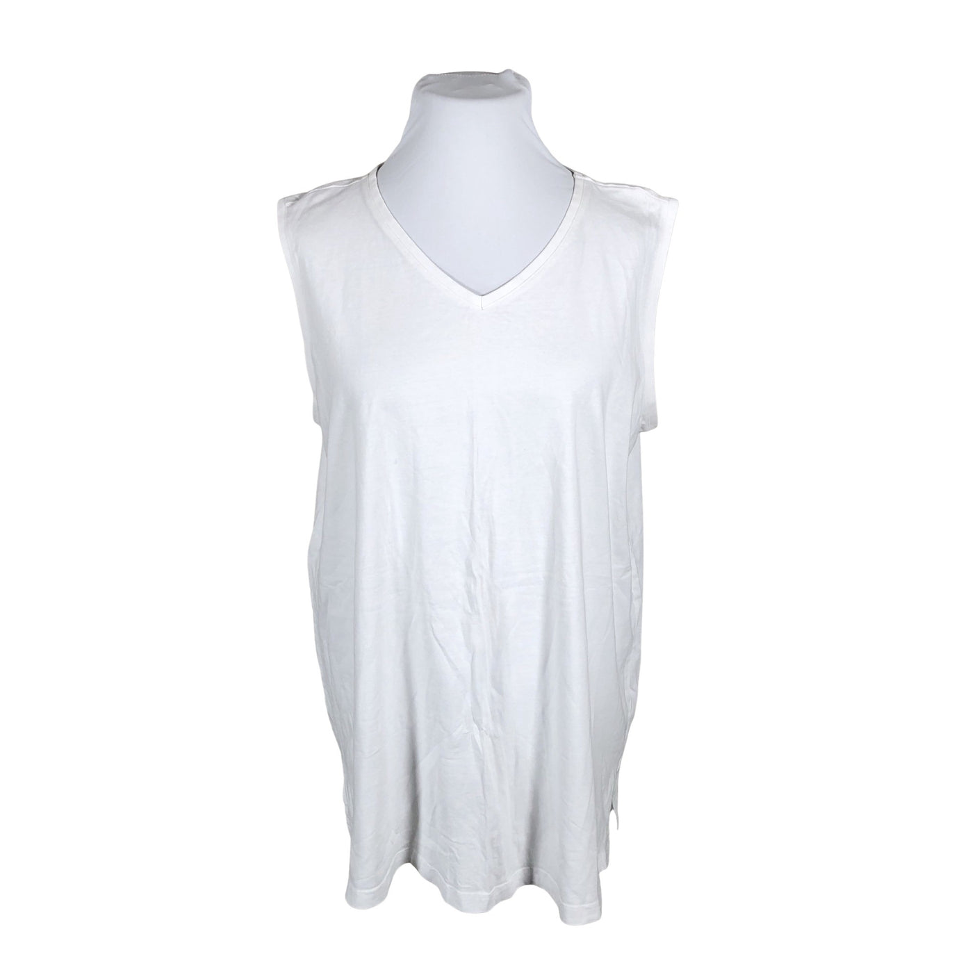 Unisex Ulla Popken - Tricot tunic, size 50 - White (1)