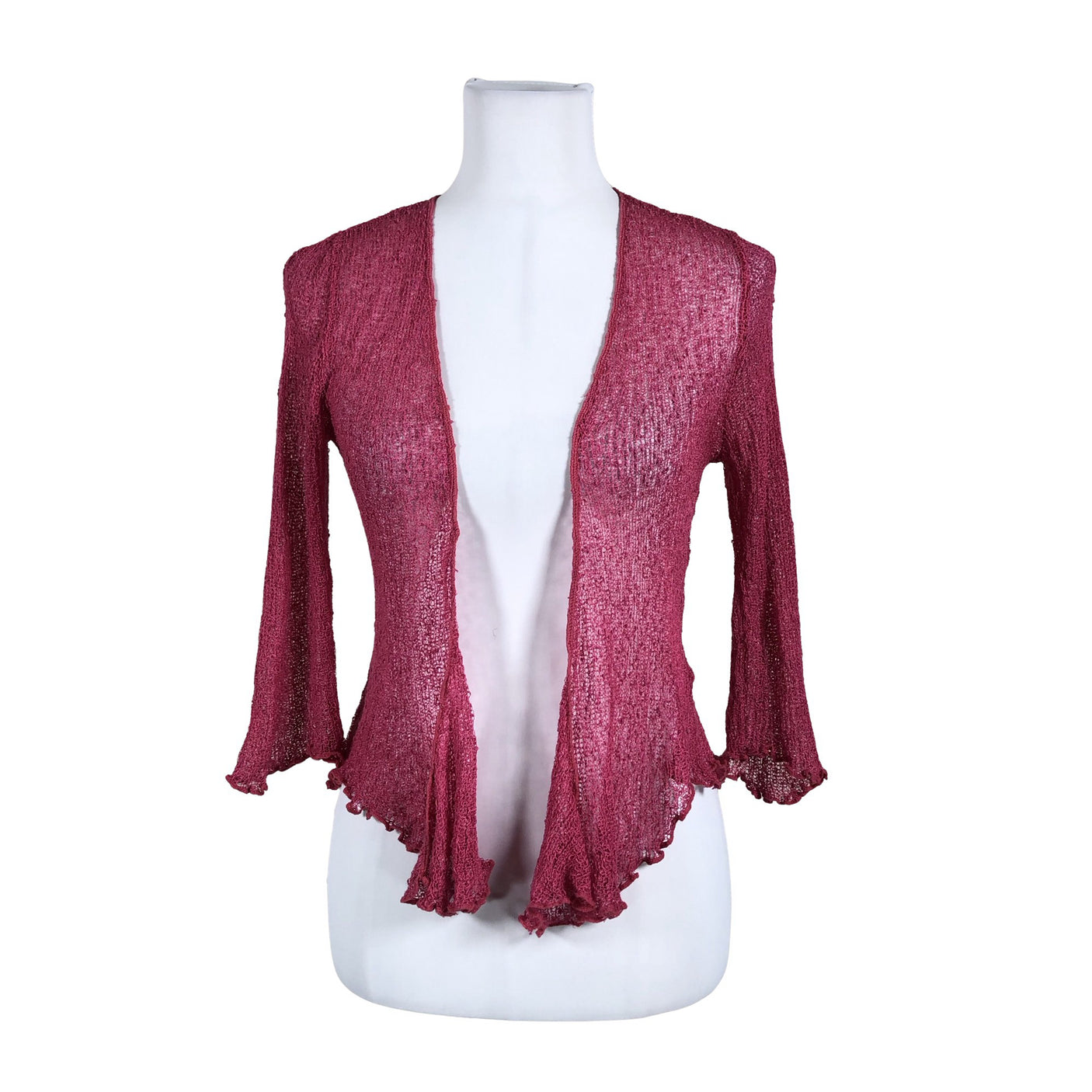 Unisex Marble - Knit bolero jacket, size 36 - Pink (1)