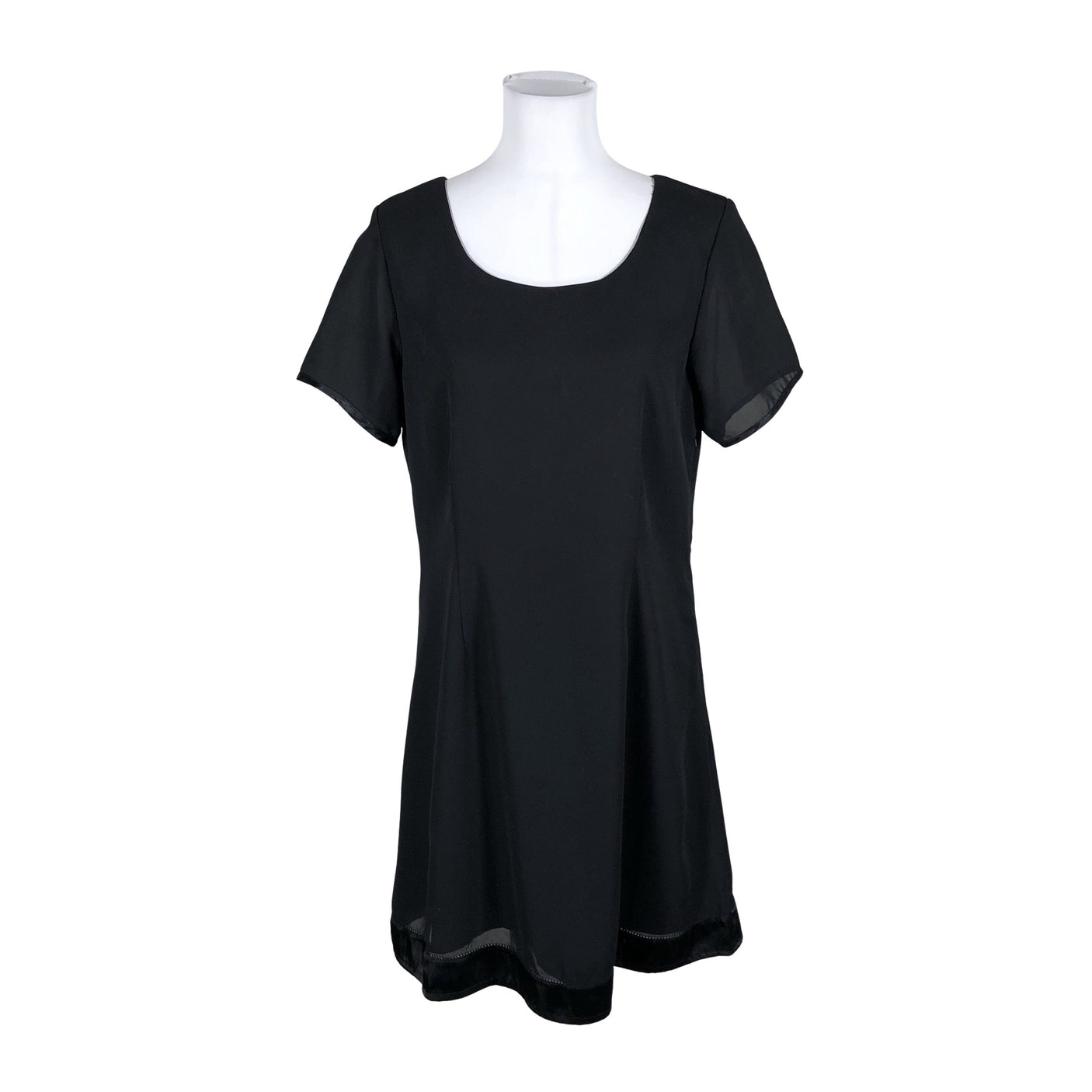 Unisex Ze-Ze - Schiffon dress, size 40 - Black (1)