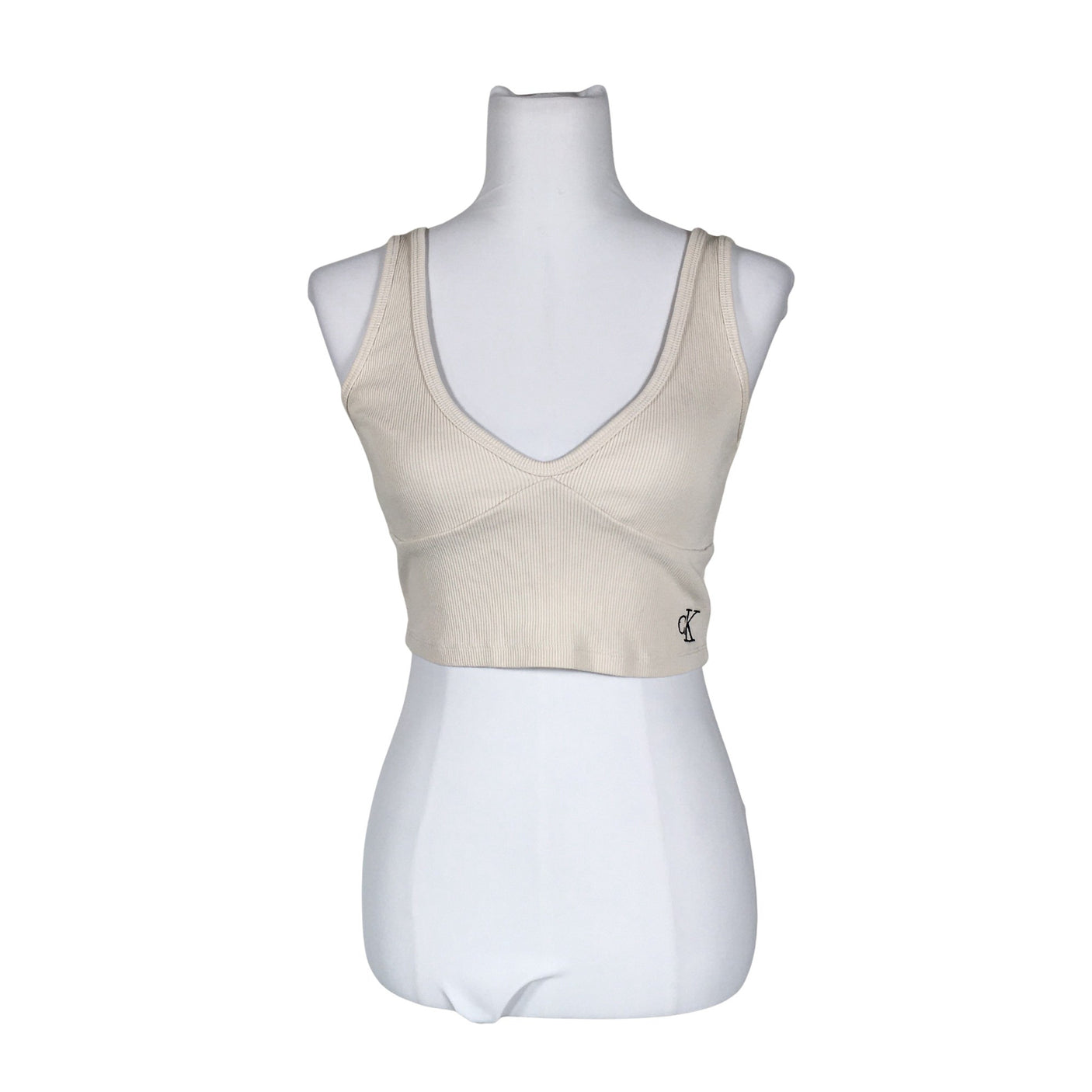 Unisex Calvin Klein Jeans - Tricot tank top, size 36 - Beige (1)