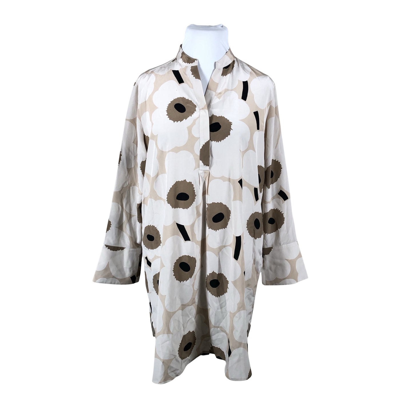 Unisex Marimekko - Schiffon tunic, size 46 - Beige (1)