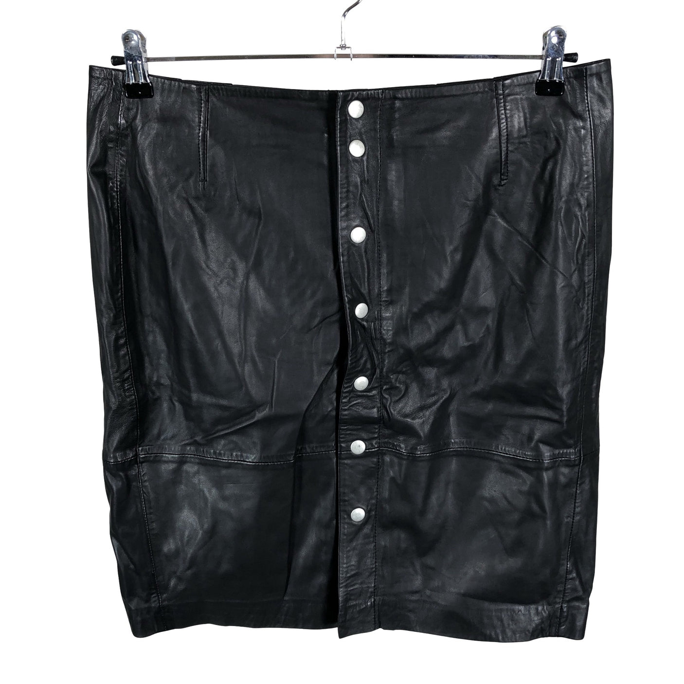 Unisex InWear - Leather skirt, size 44 - Black (1)