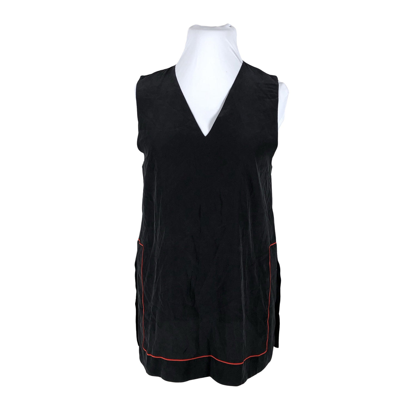 Unisex Ganni - Schiffon tunic, size 42 - Black (1)