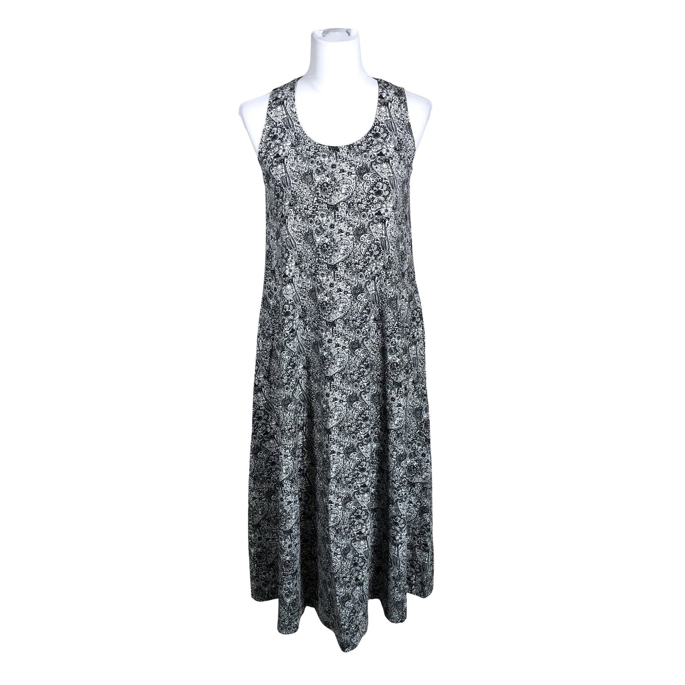 Unisex Virkkukoukkunen - Tricot dress, size 36 - Gray (1)