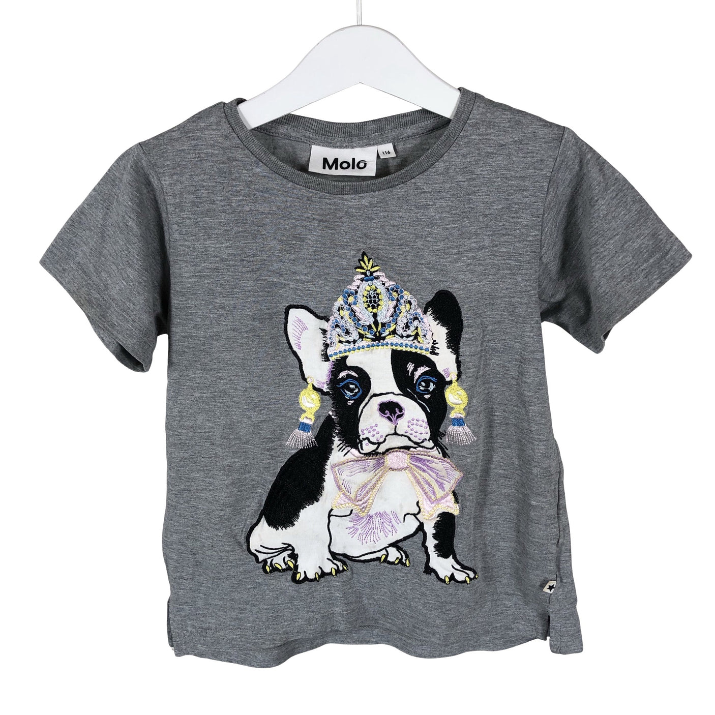 Unisex Molo Kids - T-shirt, size 110 - 116 - Gray (1)