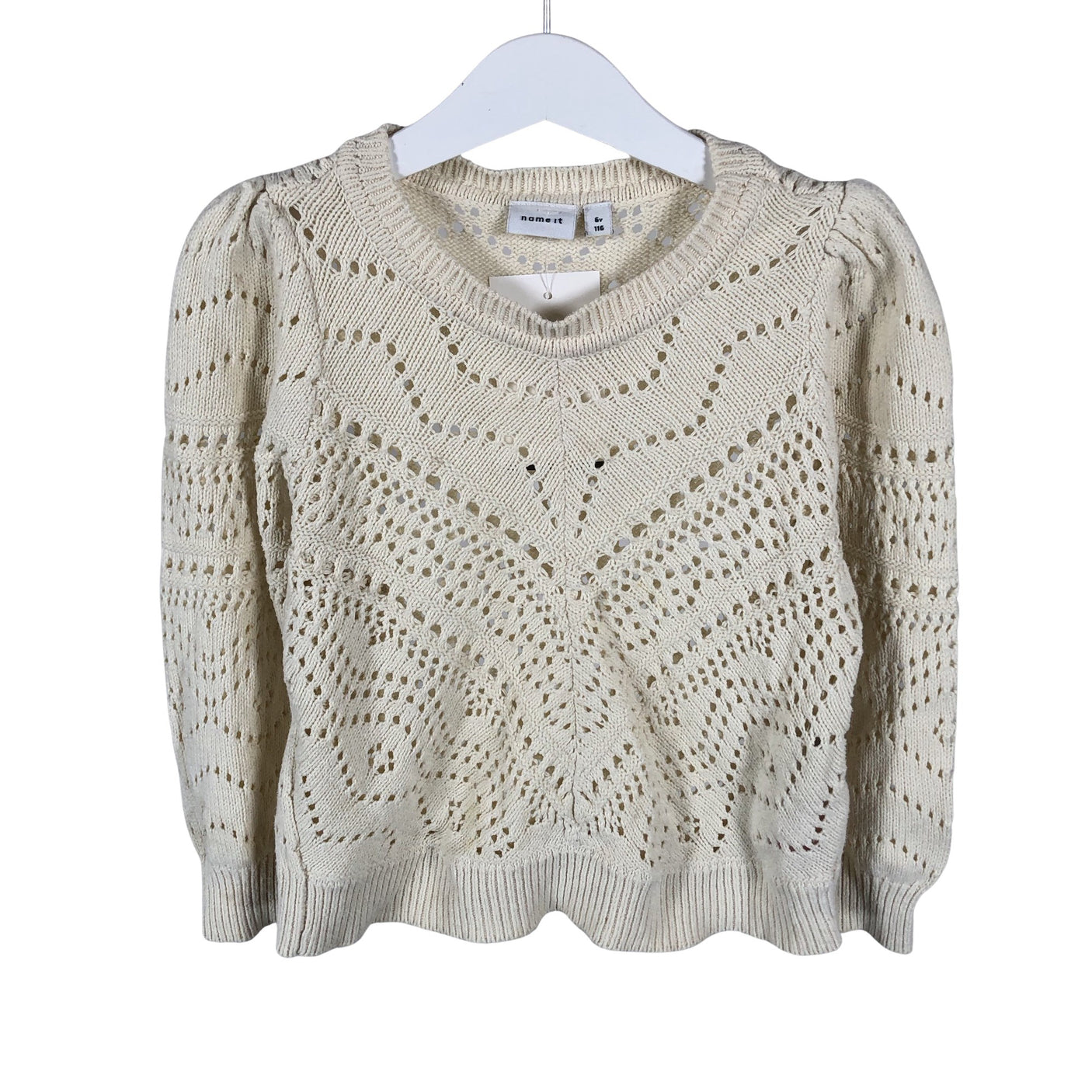 Unisex Name It - Sweatshirt, size Ei kokoa - Beige (2)