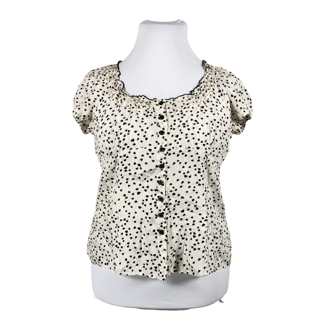 Unisex Gerard Darel - Short-sleeved blouse, size 42 - Natural white (1)