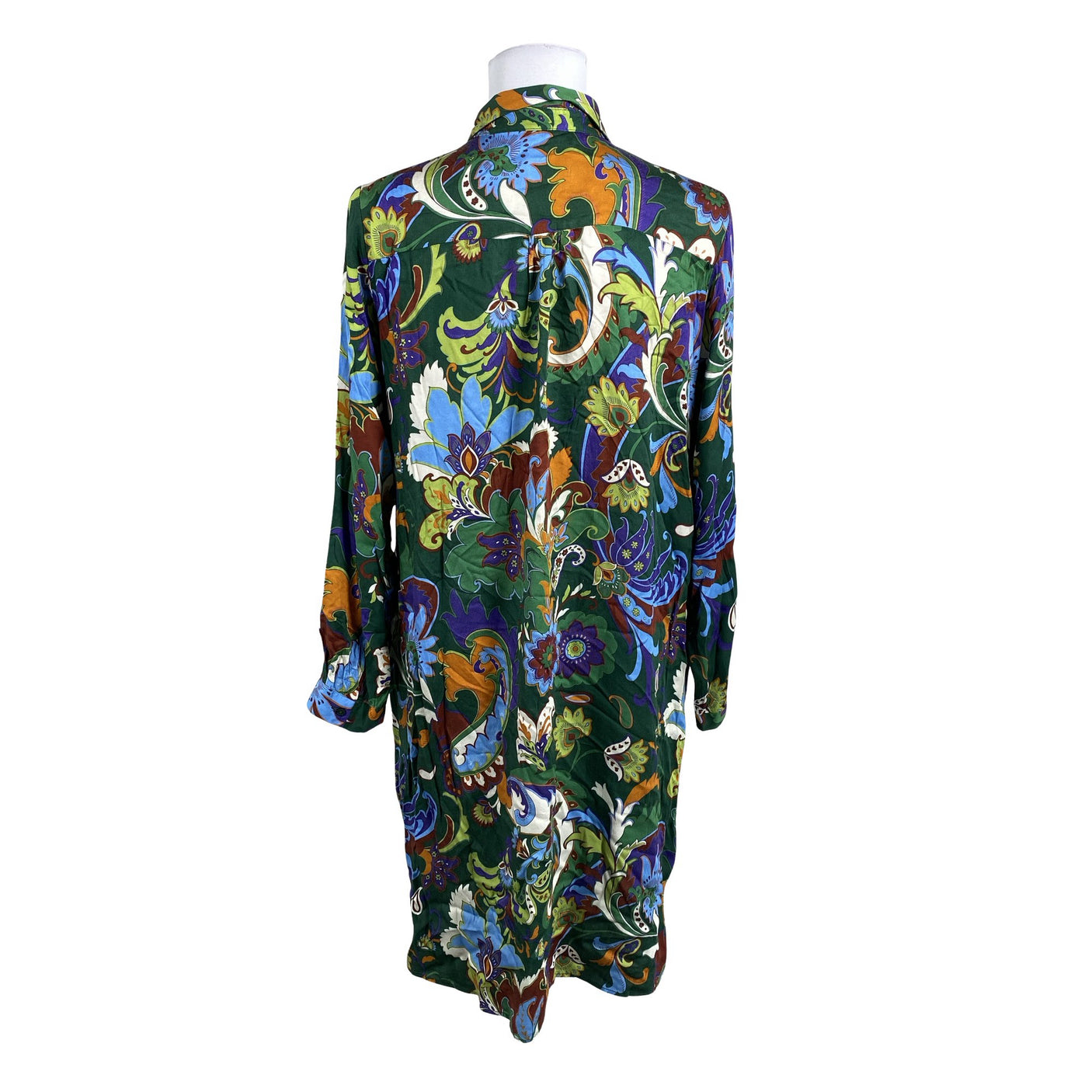 Unisex Milano - Schiffon dress, size 38 - Green (2)
