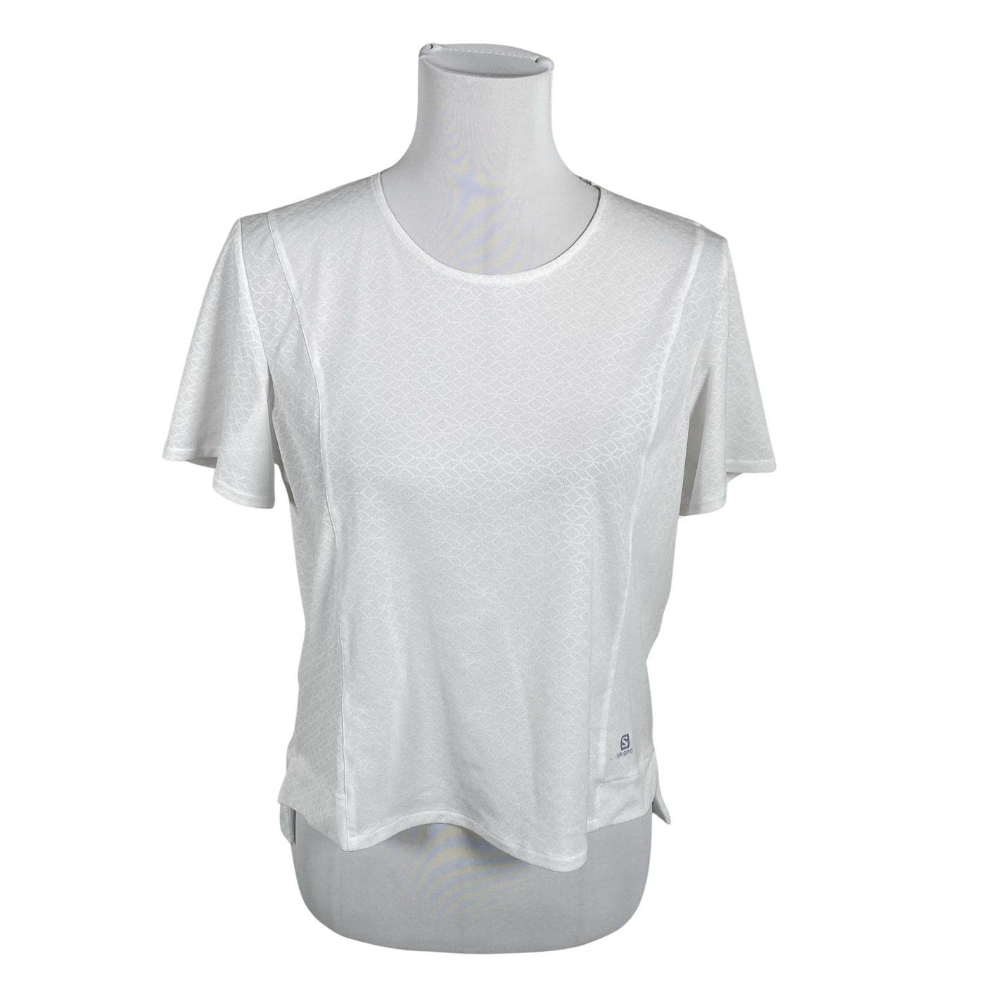 Unisex Salomon - Sports shirt, short sleeve, size 36 - White (1)