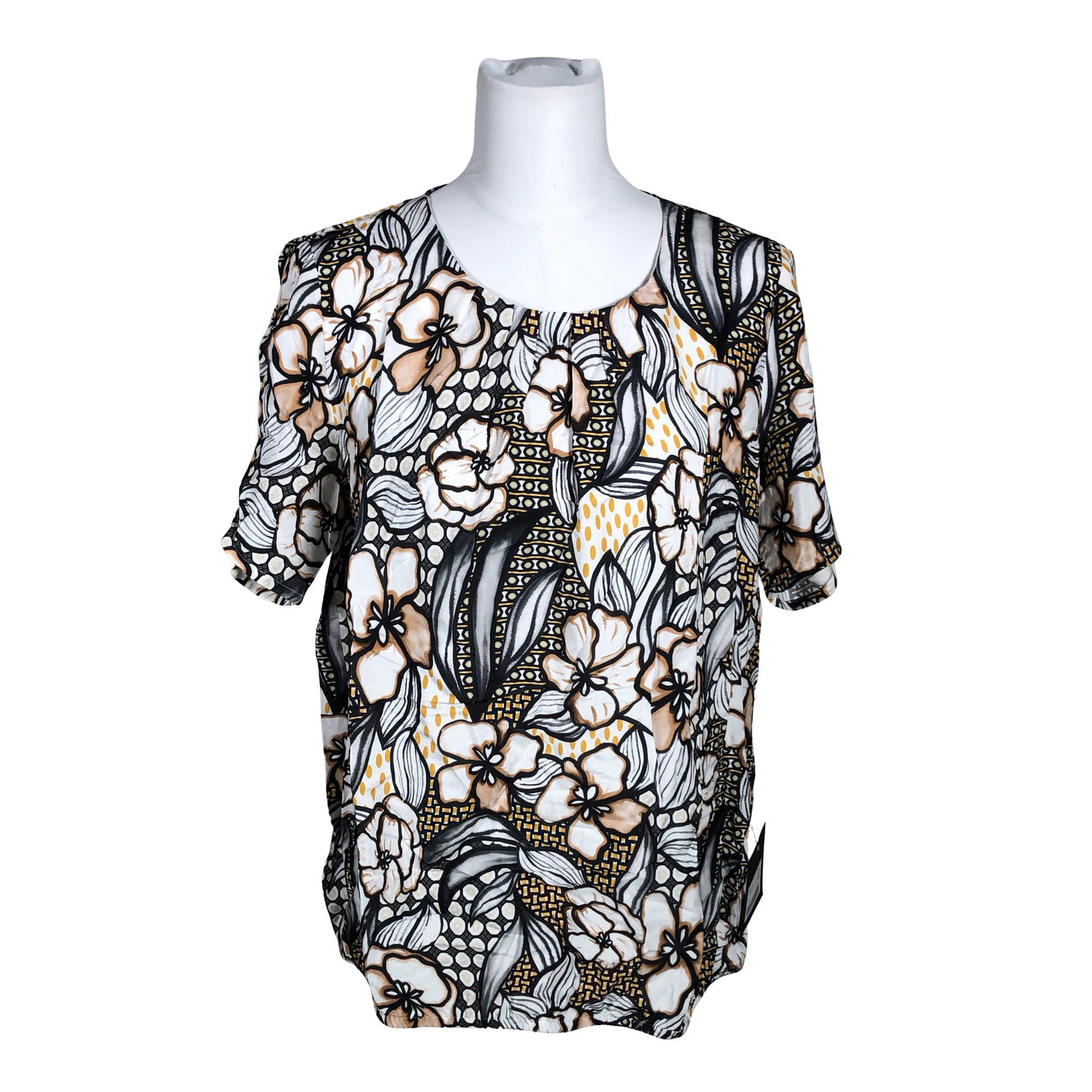 Unisex Goldner - Short-sleeved blouse, size 40 - White (1)