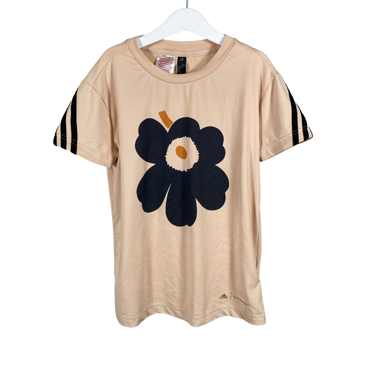 Unisex Adidas - Sports shirt, short sleeve, size 134 - 140 - Beige (1)