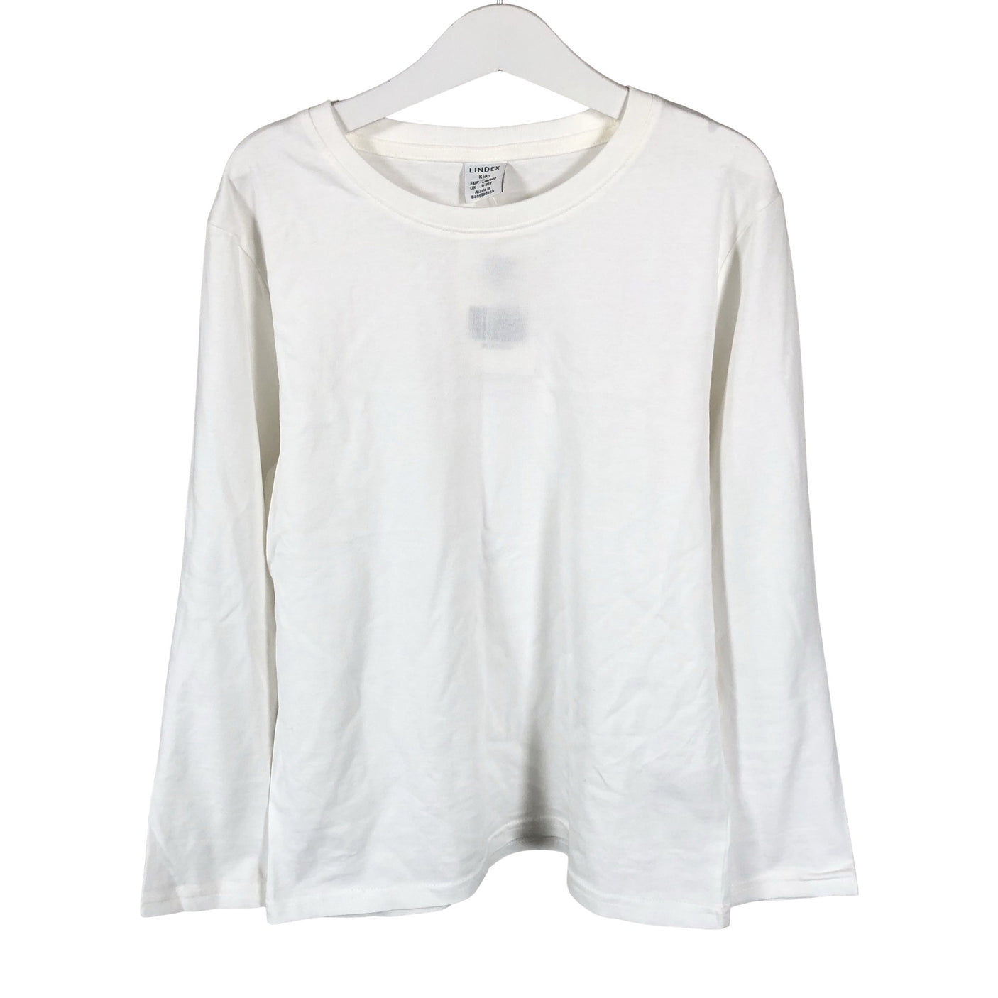 Unisex Lindex - Tricot shirt, size 134 - 140 - White (1)