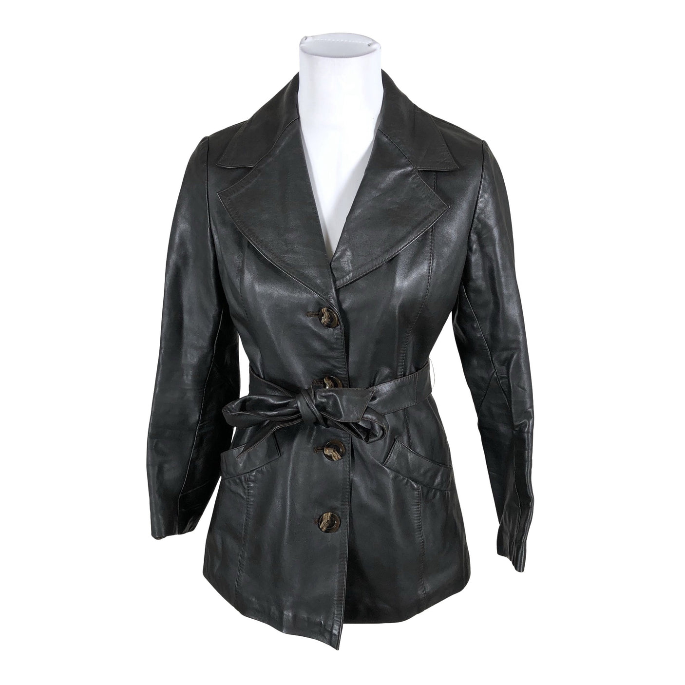 Unisex Friitala - Leather jacket, size 38 - Black (1)