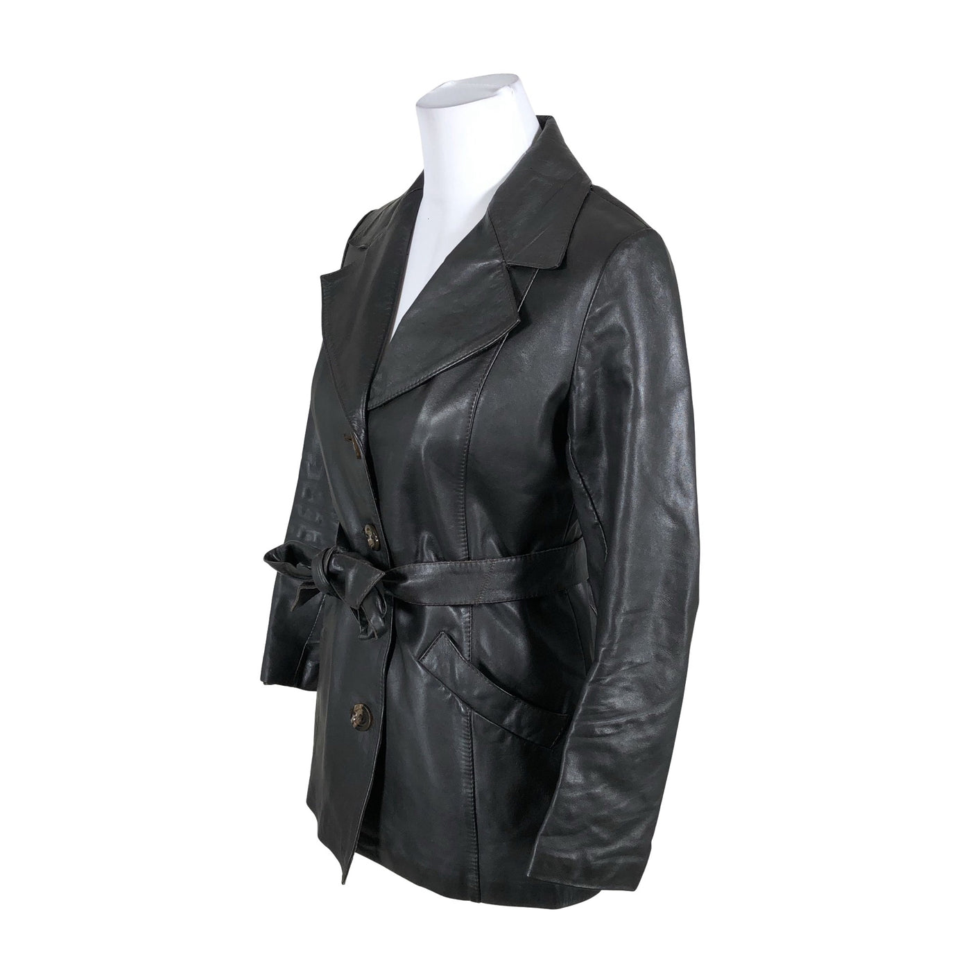 Unisex Friitala - Leather jacket, size 38 - Black (3)