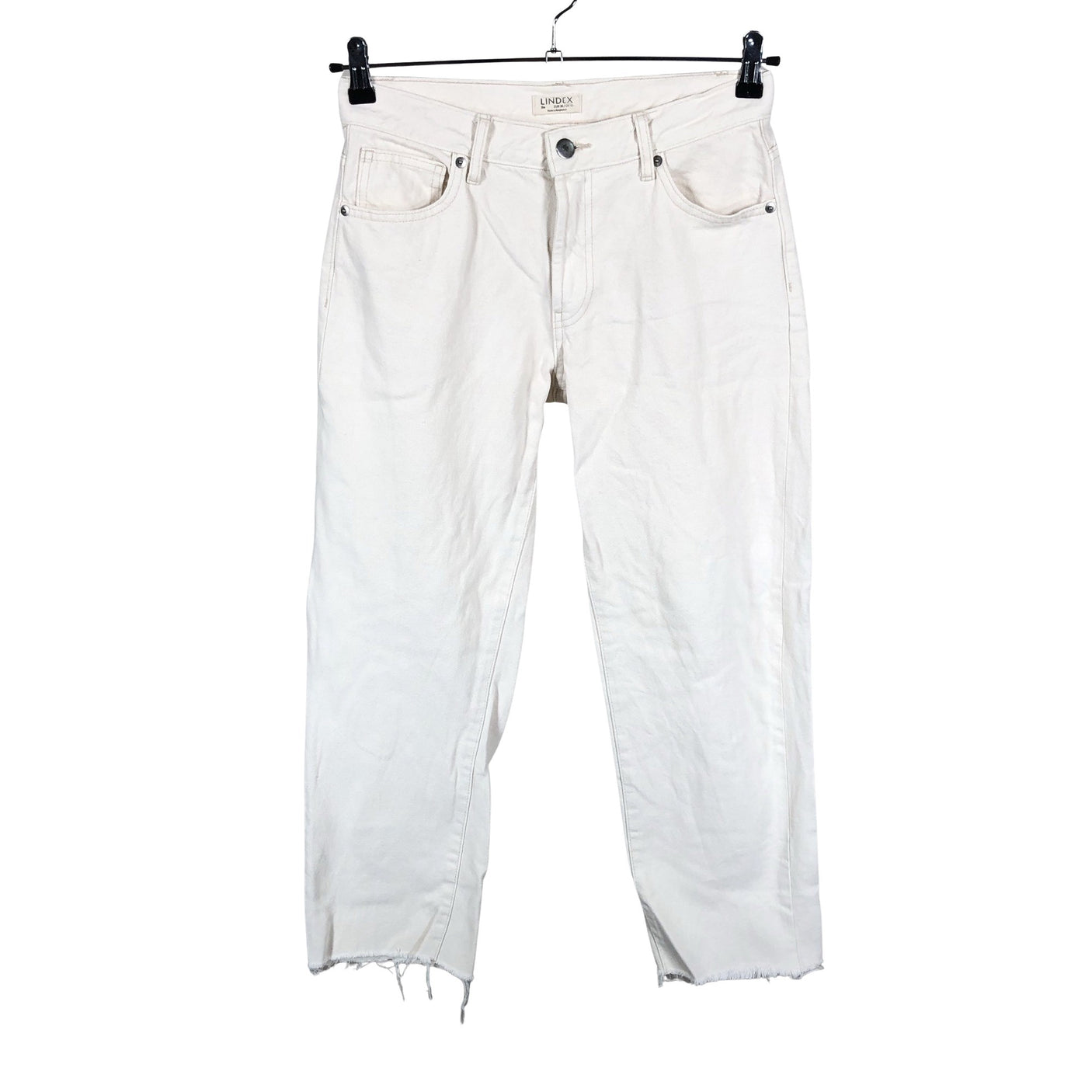 Unisex Lindex - Jeans, size 36 - Natural white (1)