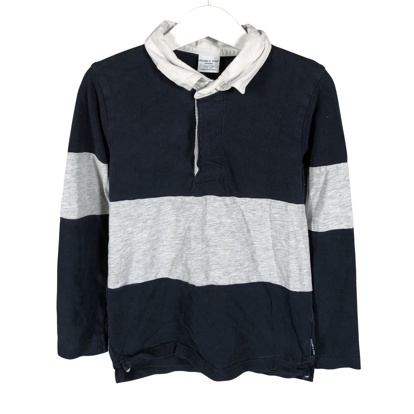 Unisex Polarn O. Pyret - Tricot shirt, size 122 - 128 - Gray (1)