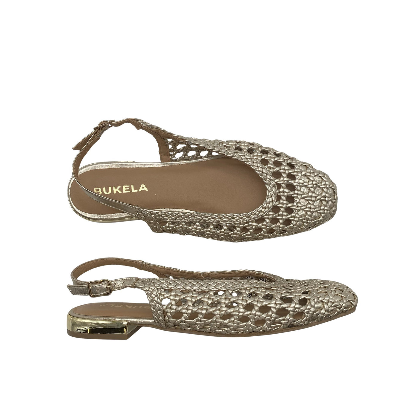 Unisex Bukela - Slip-on shoes, size 39 - Gold (1)
