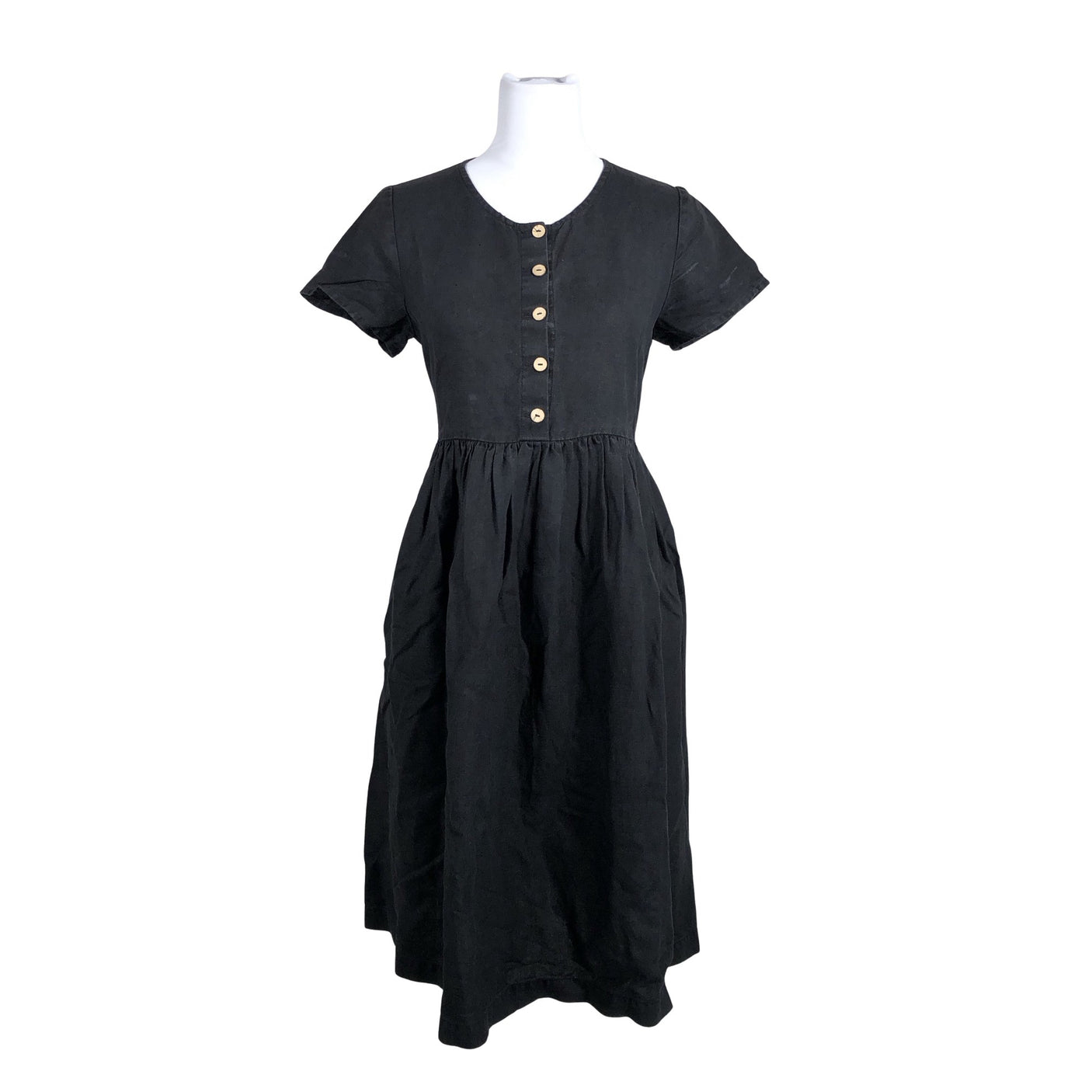 Unisex Not Perfect Linen - Dress, size 36 - Black (1)