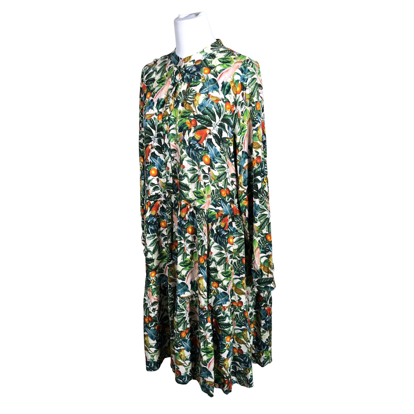 Unisex Metsola - Schiffon dress, size 40 - Green (3)
