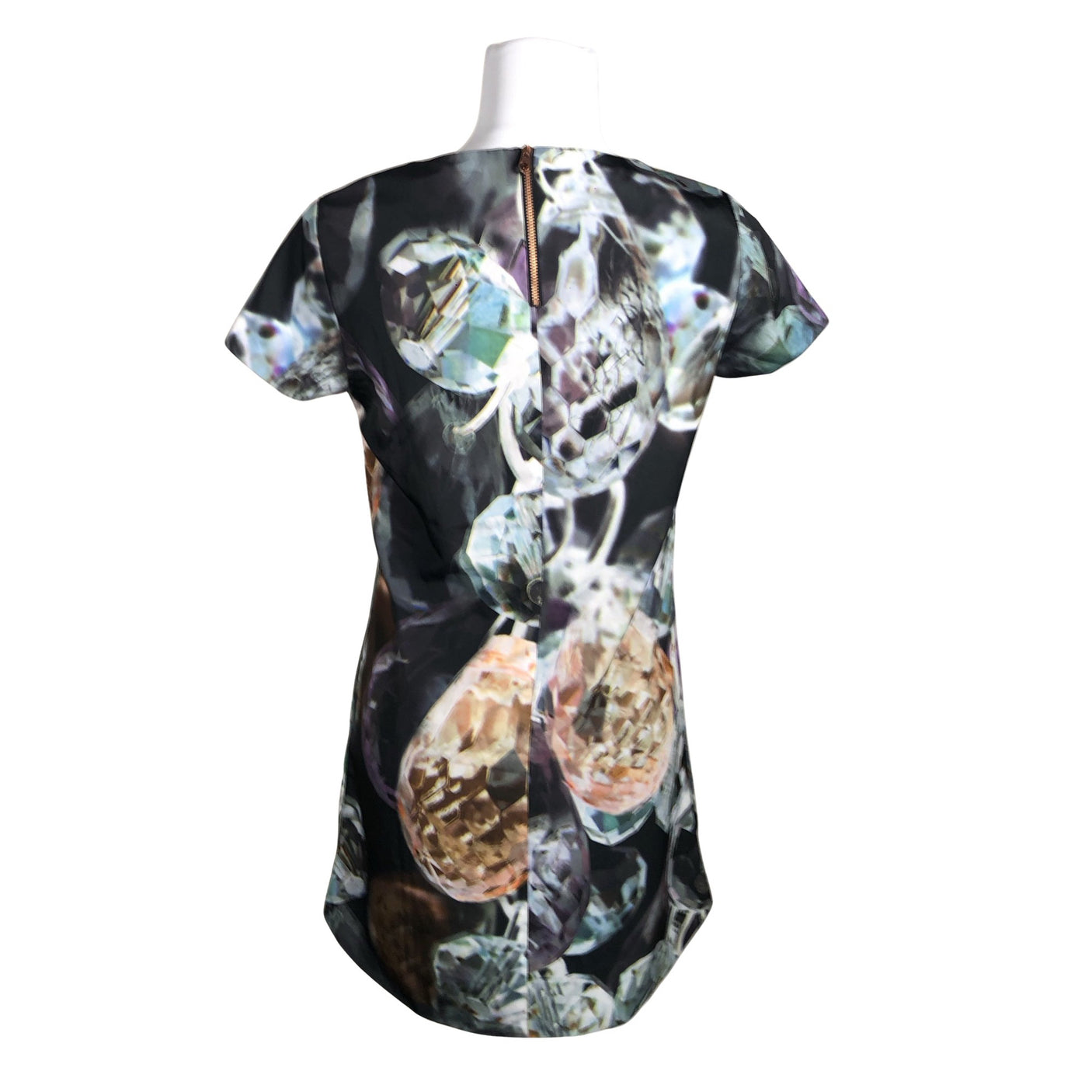 Unisex Ted Baker - Schiffon dress, size 36 - Black (2)
