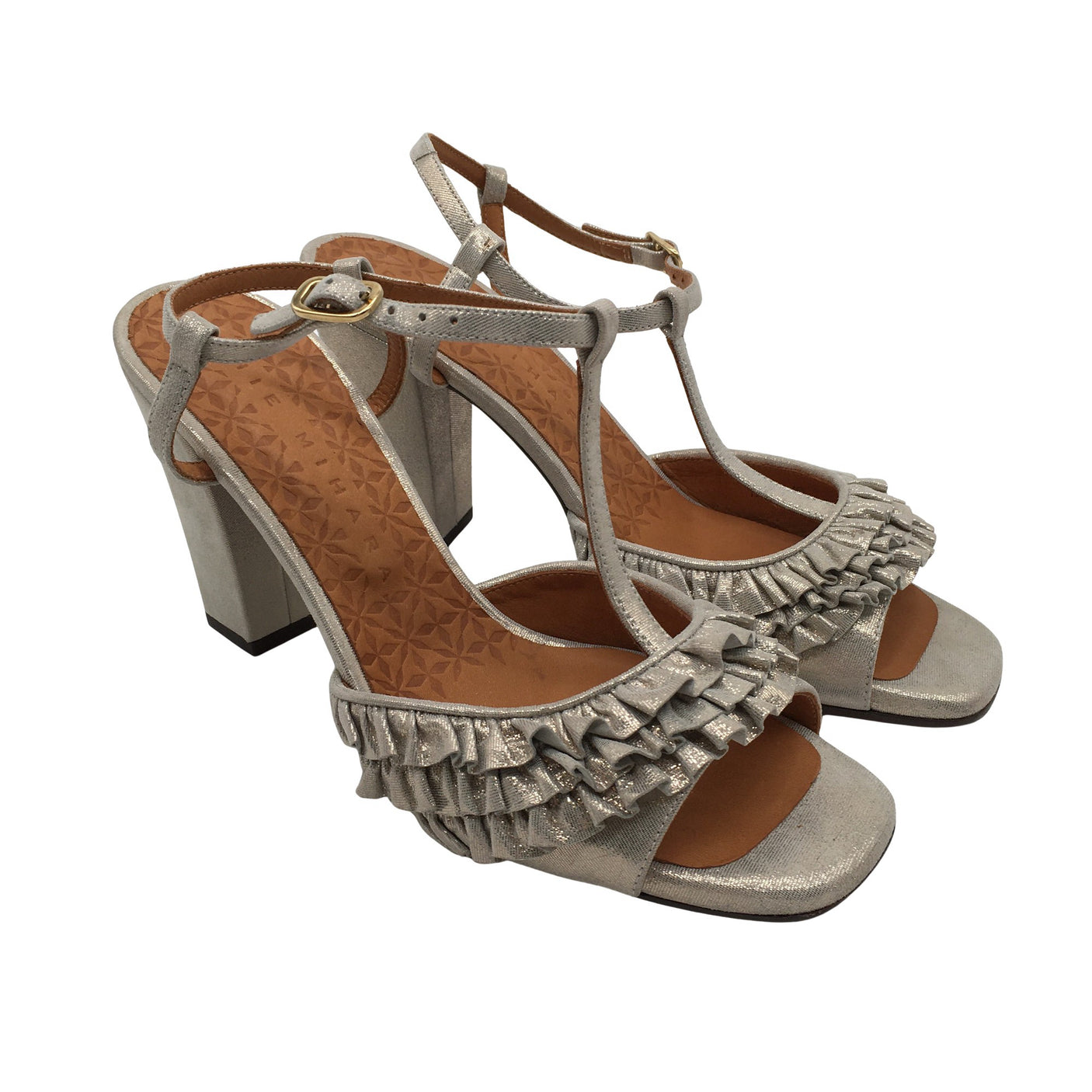 Unisex Chie Mihara - Heeled sandals, size 40 - Silver (3)