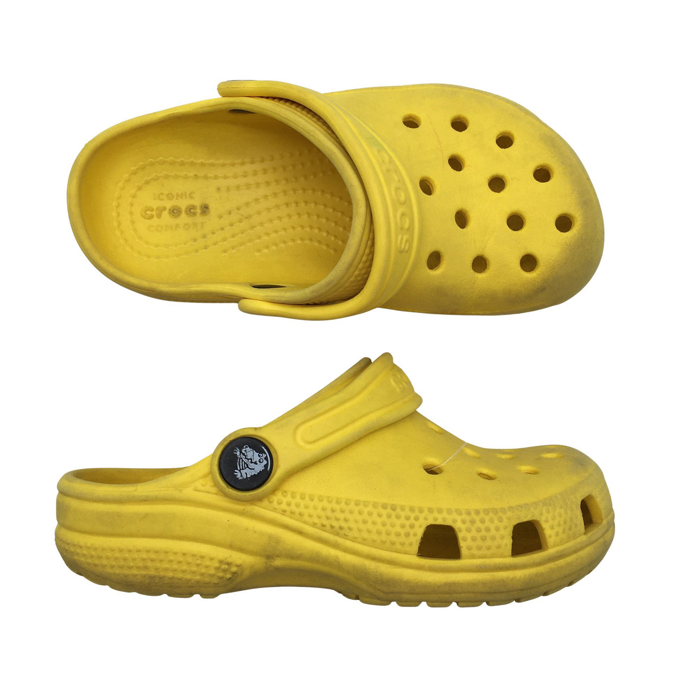 Unisex Crocs - Slip-on shoes, size 26 - Yellow (1)