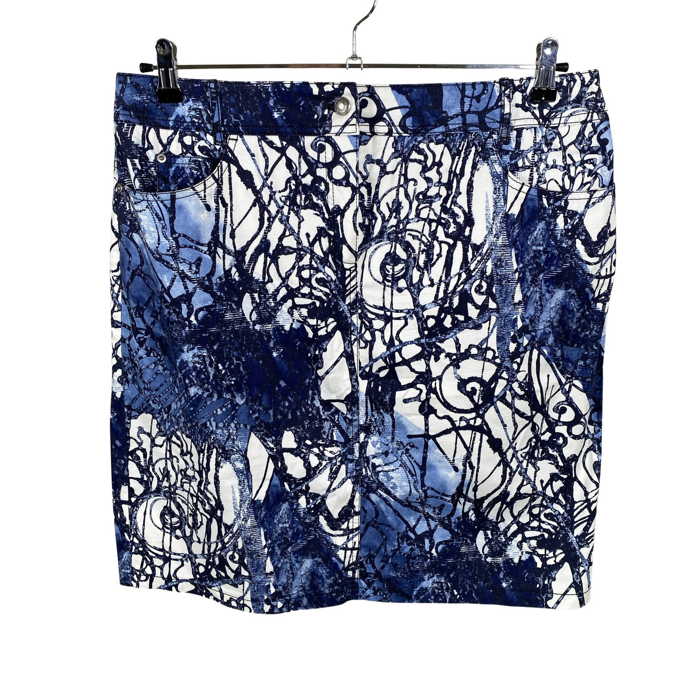 Unisex Gerry Weber - Fabric skirt, size 44 - Blue (1)