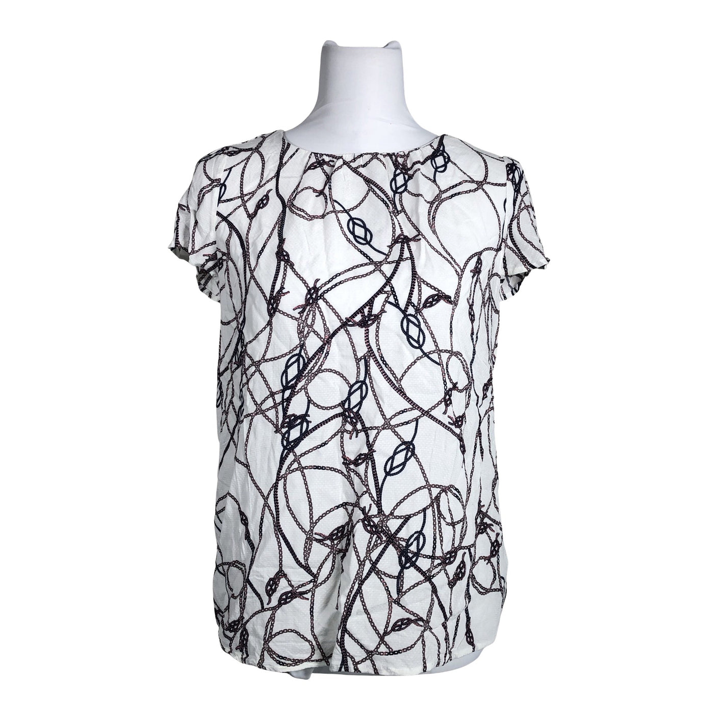 Unisex Esprit - Short-sleeved blouse, size 38 - White (1)