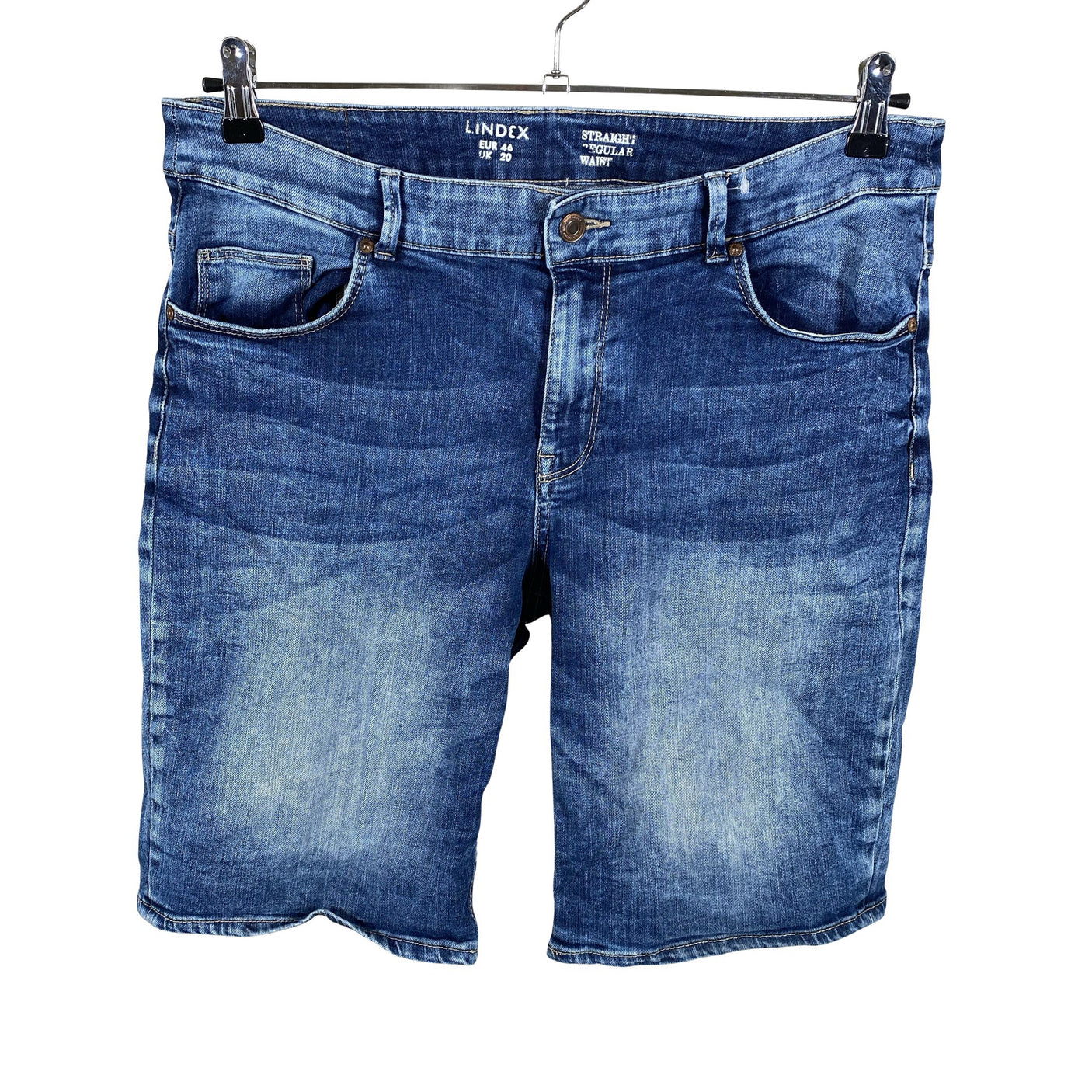 Unisex Lindex - Denim shorts, size 46 - Blue (1)