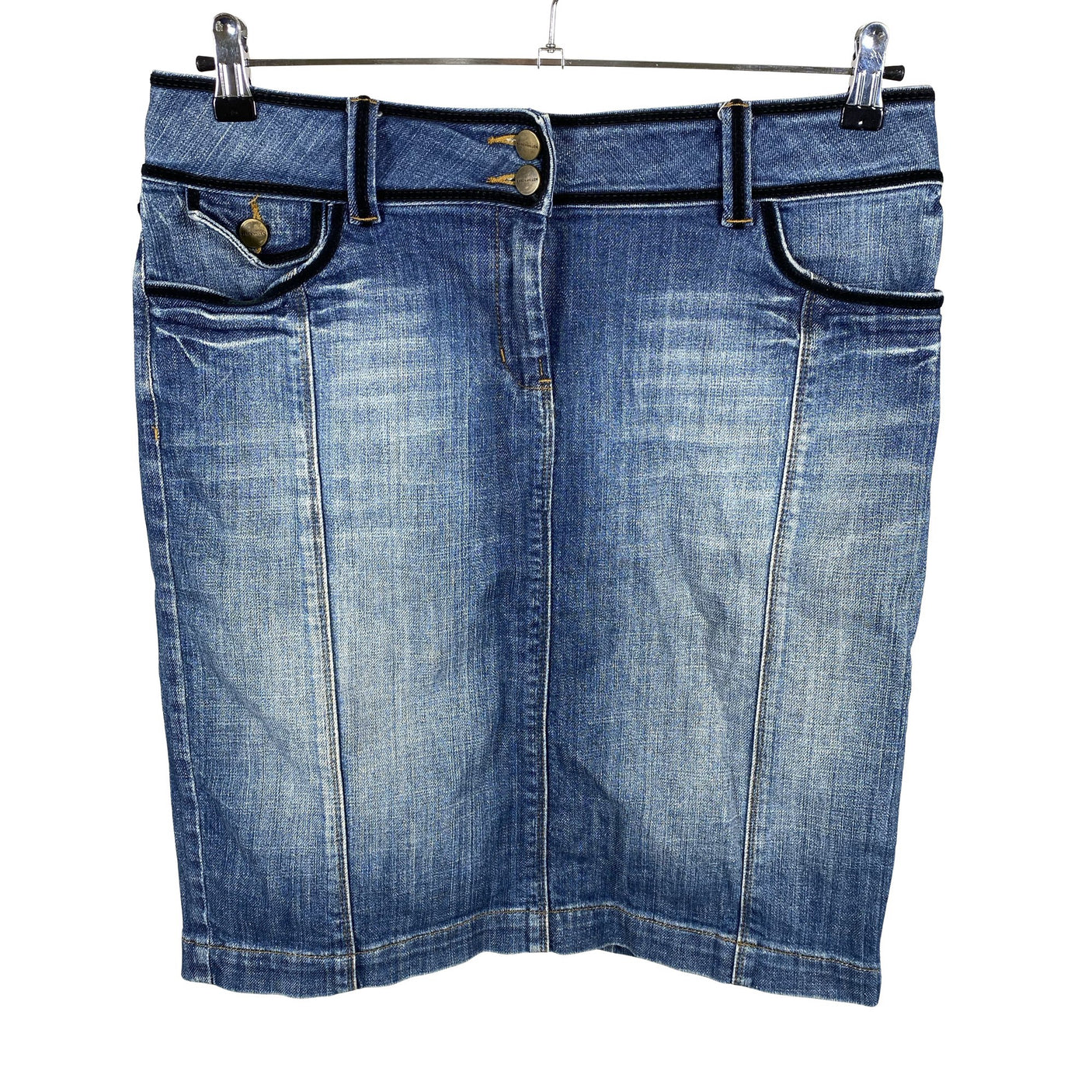 Unisex Karen Millen - Denim skirt, size 42 - Blue (1)