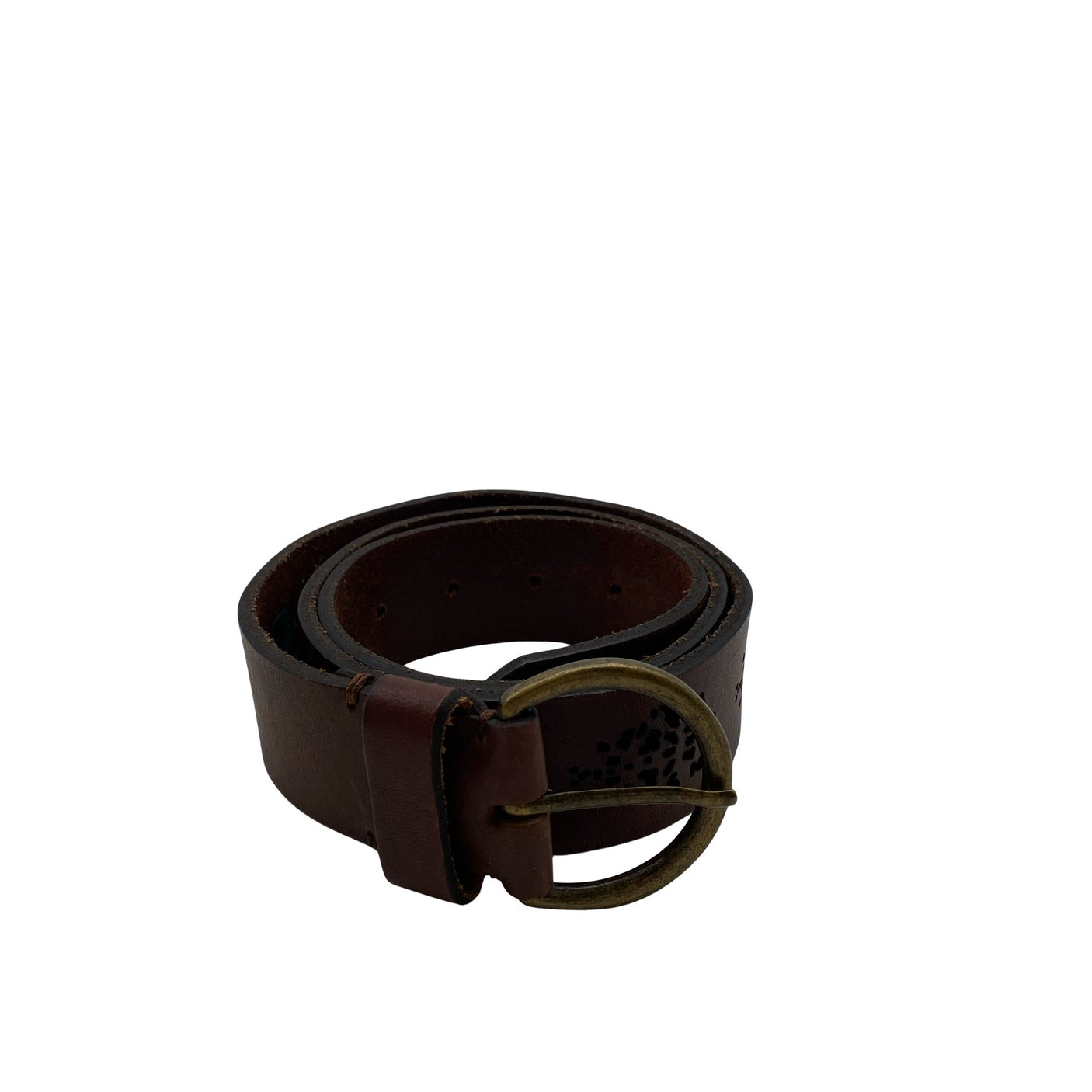 Unisex Massimo Dutti - Leather belt, size Ei kokoa - Brown (1)