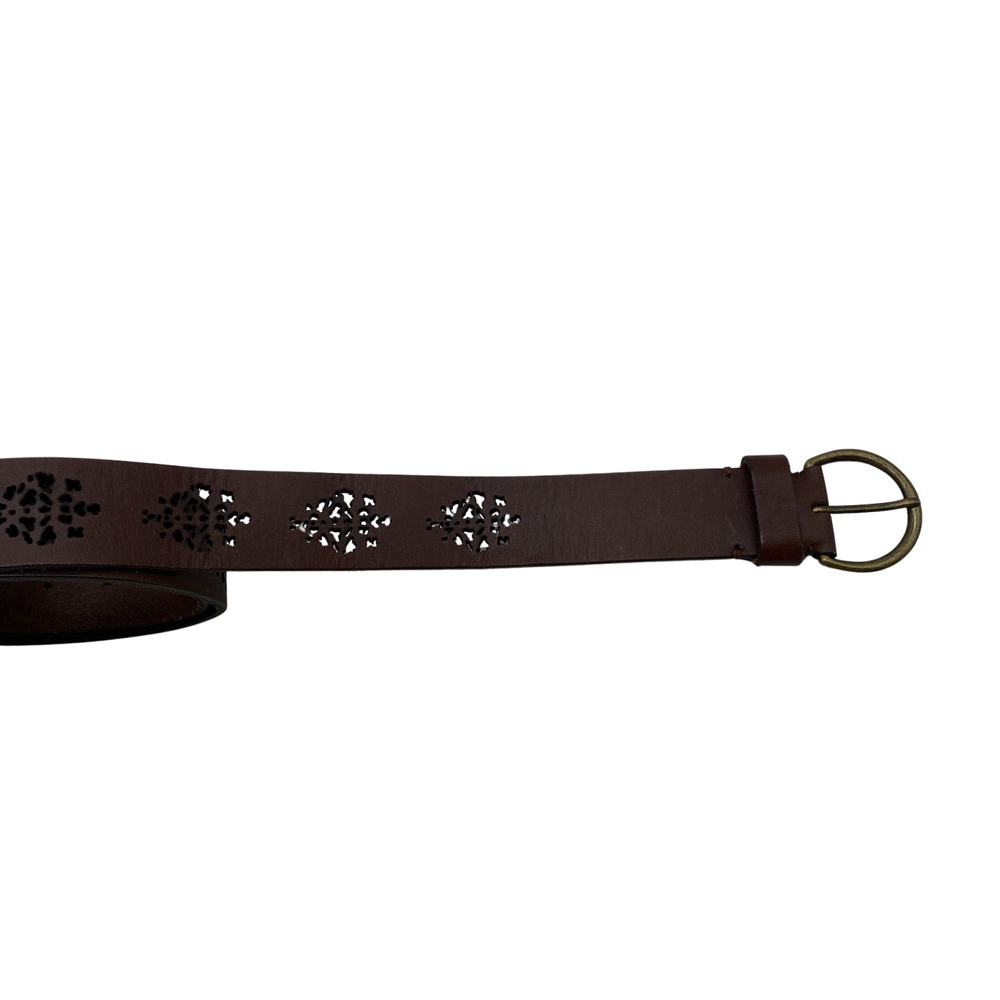 Unisex Massimo Dutti - Leather belt, size Ei kokoa - Brown (2)