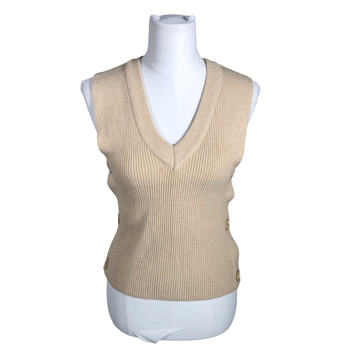 Unisex b.Young - Knit vest, size 36 - Beige (1)