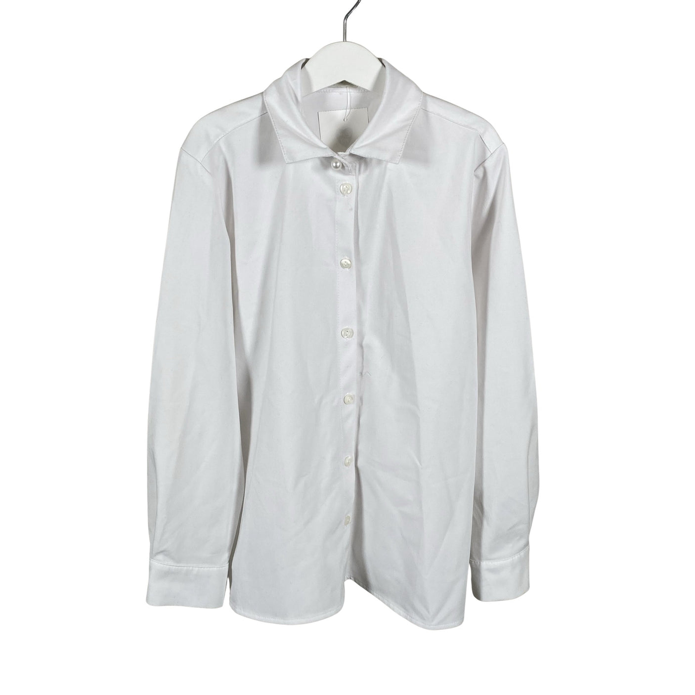 Unisex Mignelin - Collared shirt, size 140 - 146 - White (1)