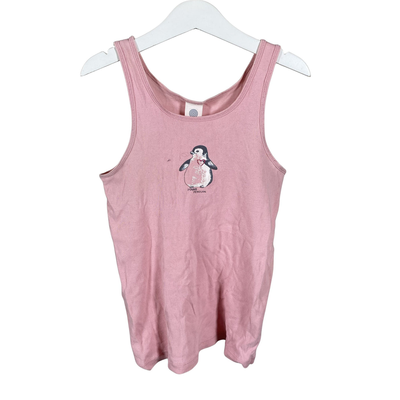Unisex Sanetta - Tricot tank top, size 134 - 140 - Light pink (1)