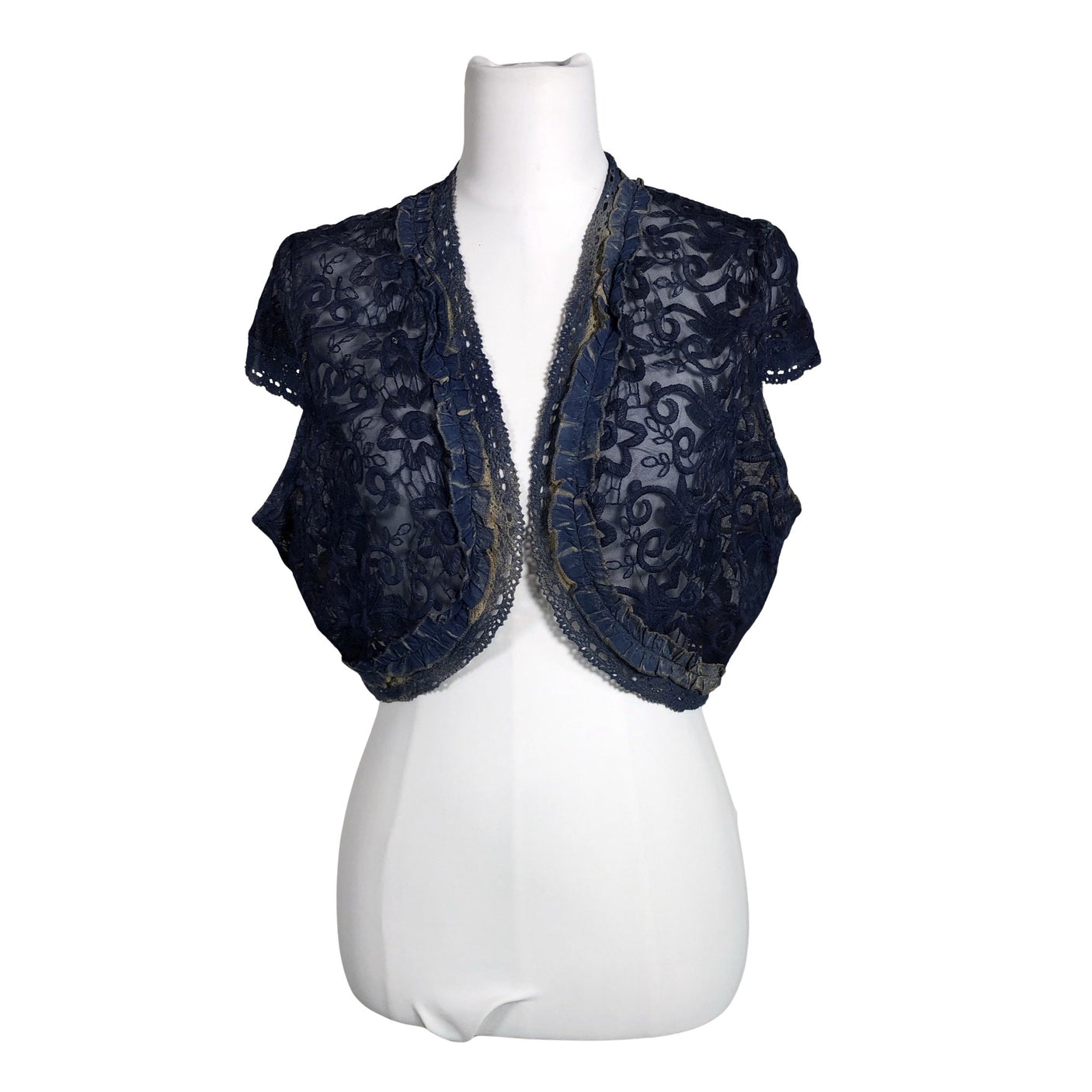 Unisex Studio - Evening bolero jacket, size 40 - Blue (1)