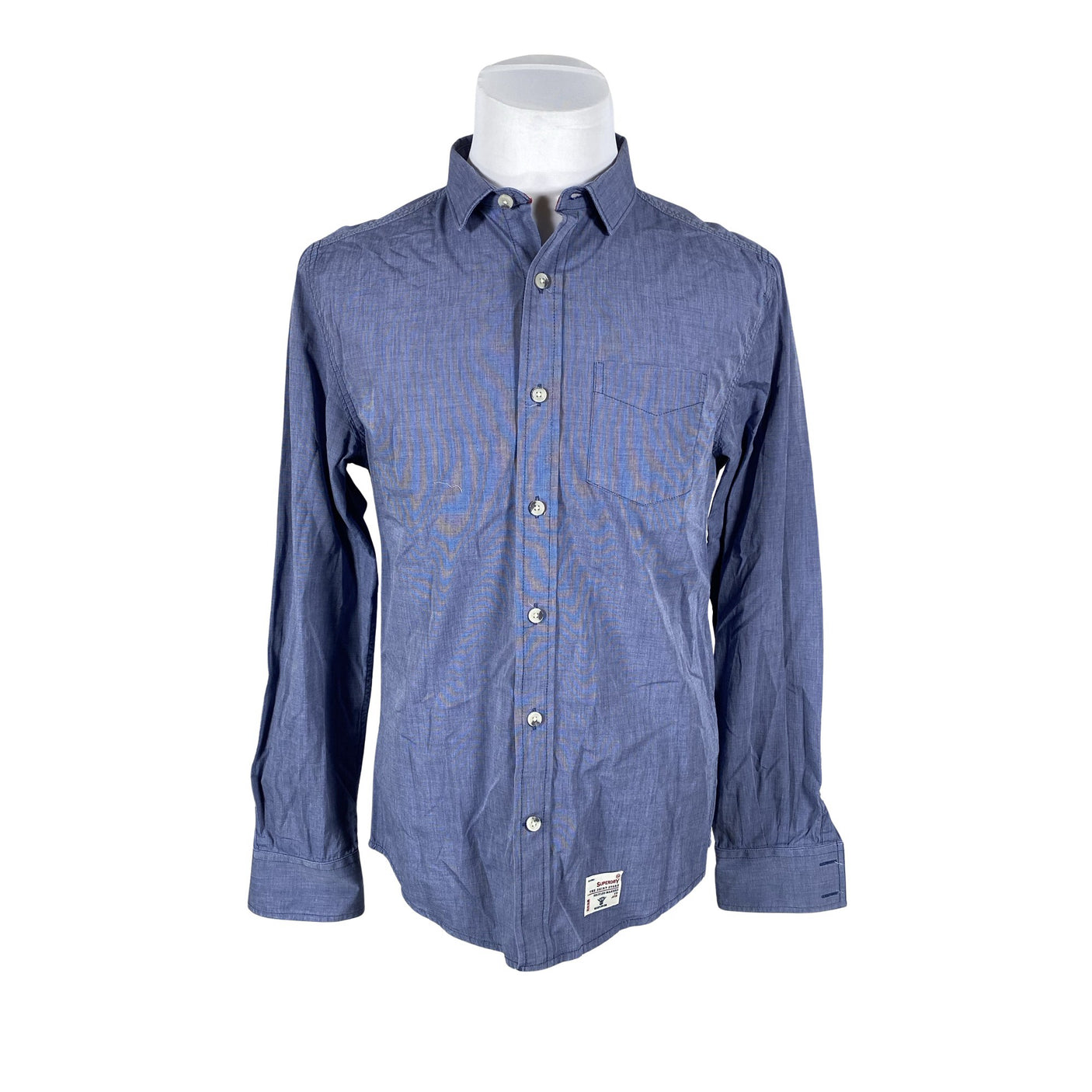 Unisex Superdry - Collared shirt, size L - Blue (1)