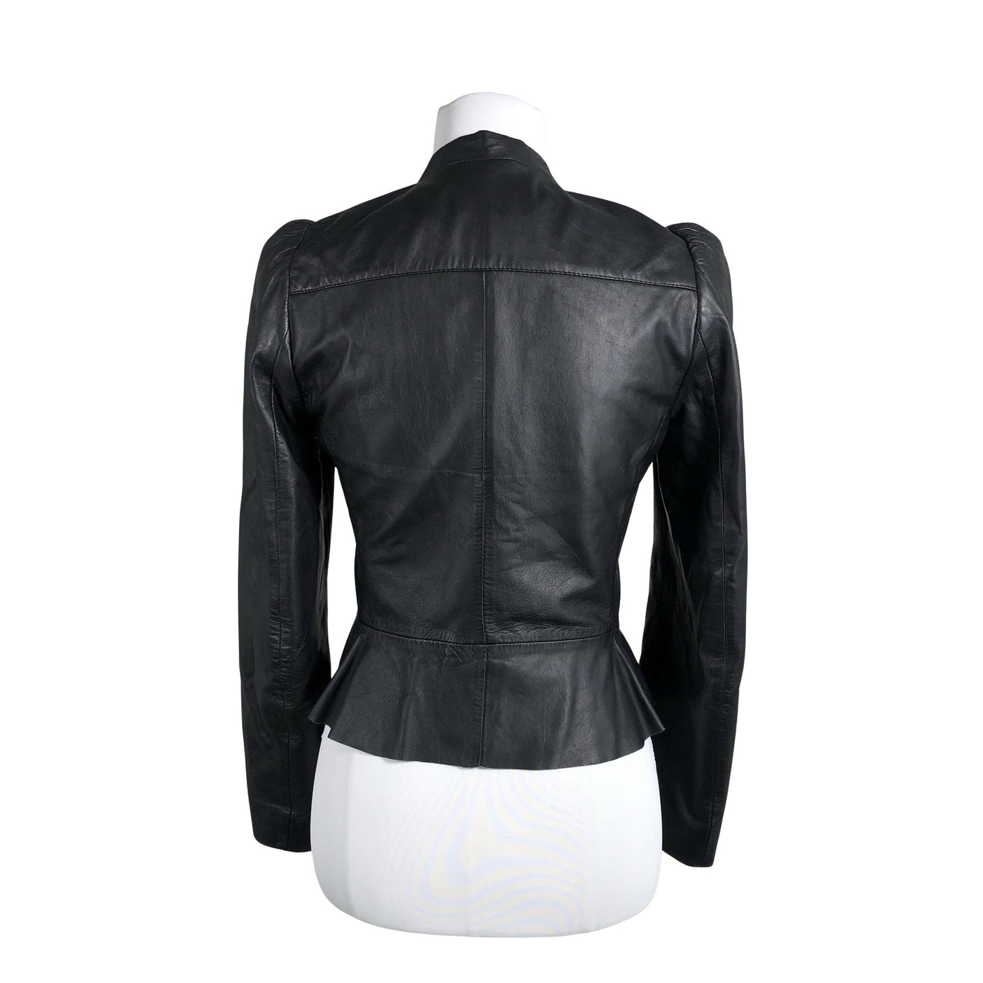 Unisex Esprit - Leather jacket, size 34 - Black (2)
