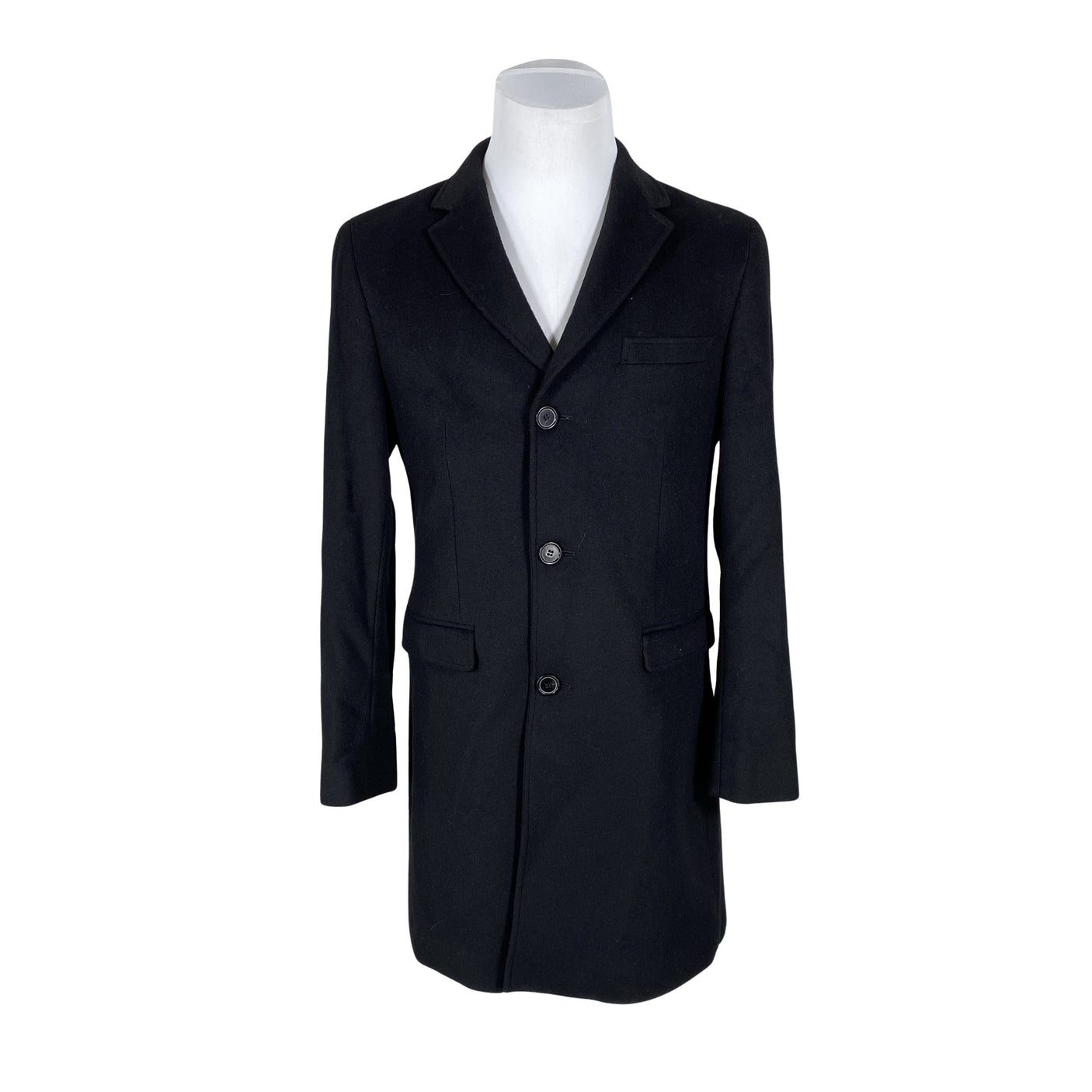 Unisex Sand - Wool coat, size L - Black (1)
