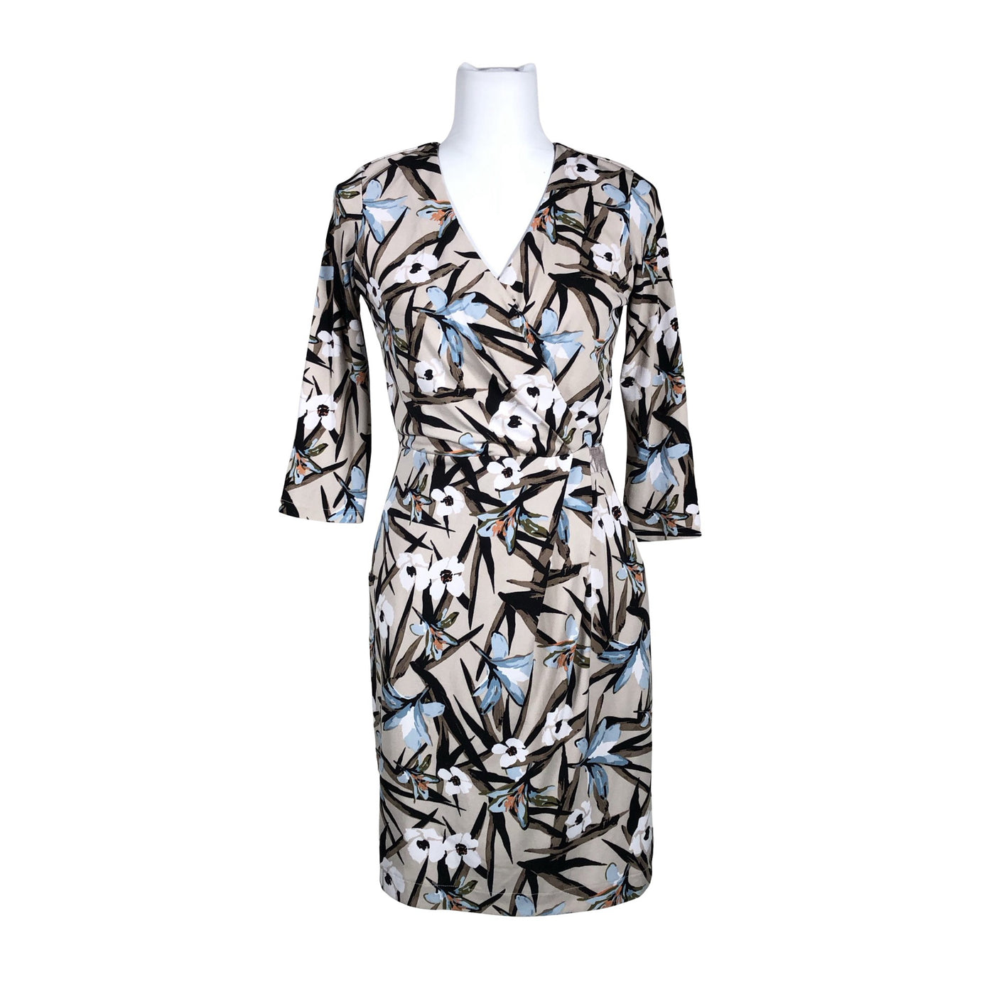 Unisex Comma - Tricot dress, size 34 - Beige (1)