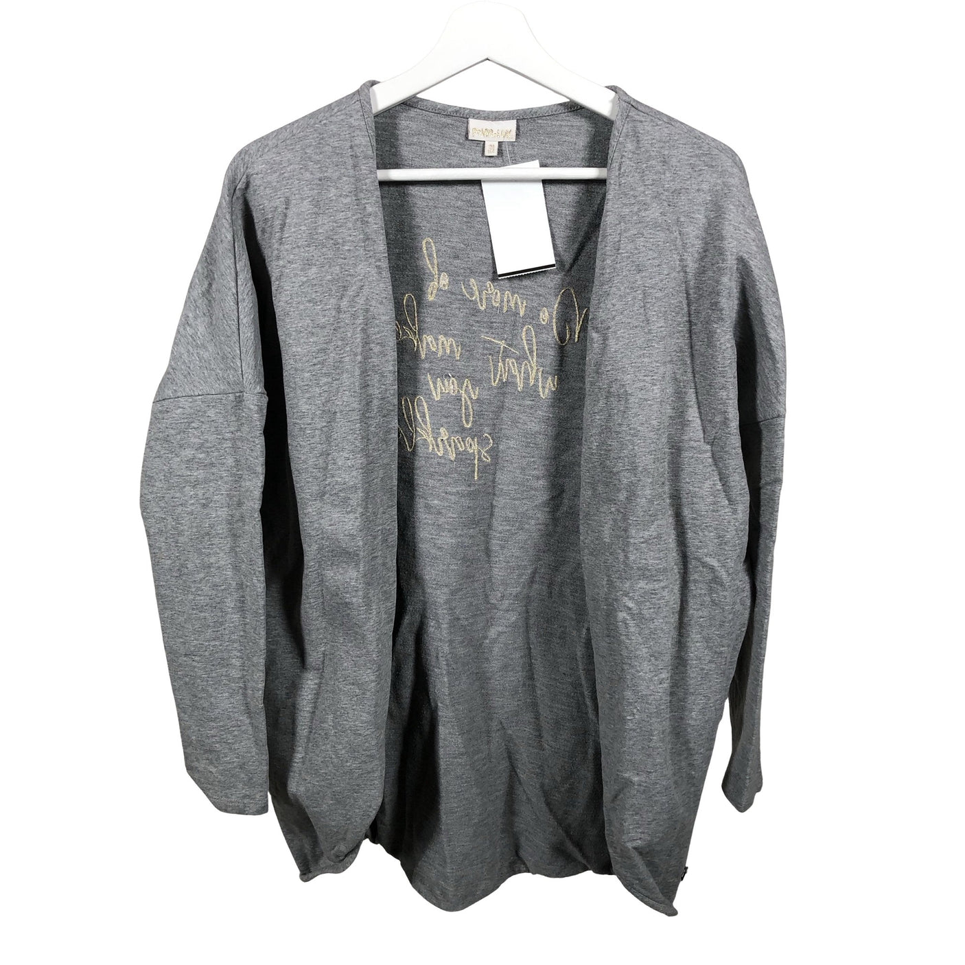 Unisex POMPdeLUX - Sweat jacket, size 158 - 164 - Gray (1)