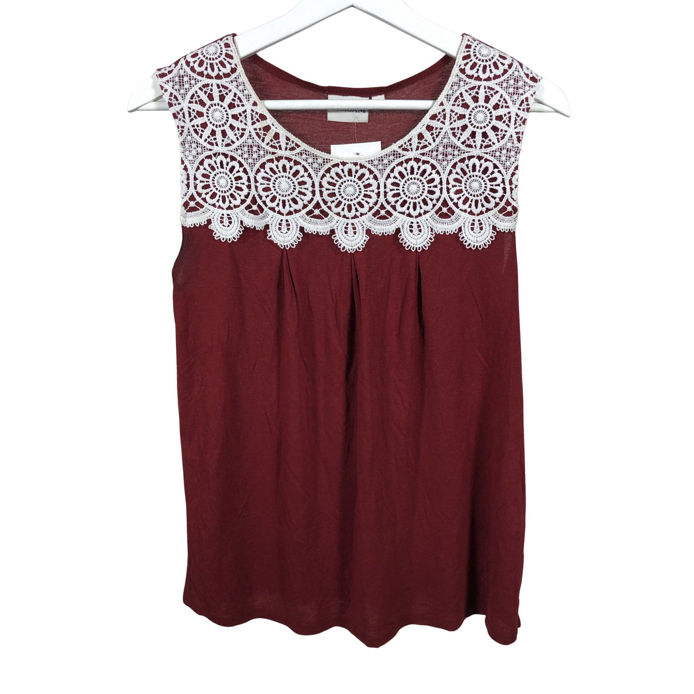Unisex Lumoan - Tricot tank top, size 34 - Wine red (1)