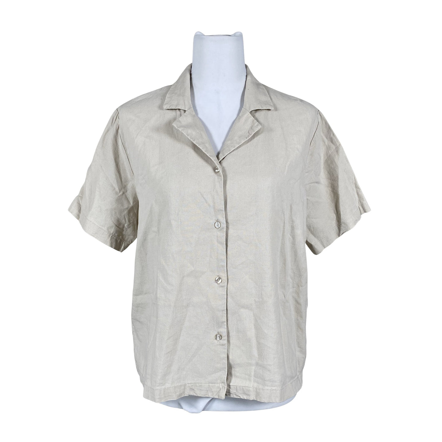 Unisex Soyaconcept - Short-sleeved blouse, size 36 - Beige (1)