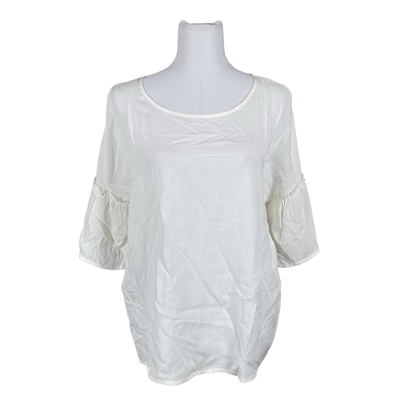 Unisex Soyaconcept - Short-sleeved blouse, size 38 - White (1)