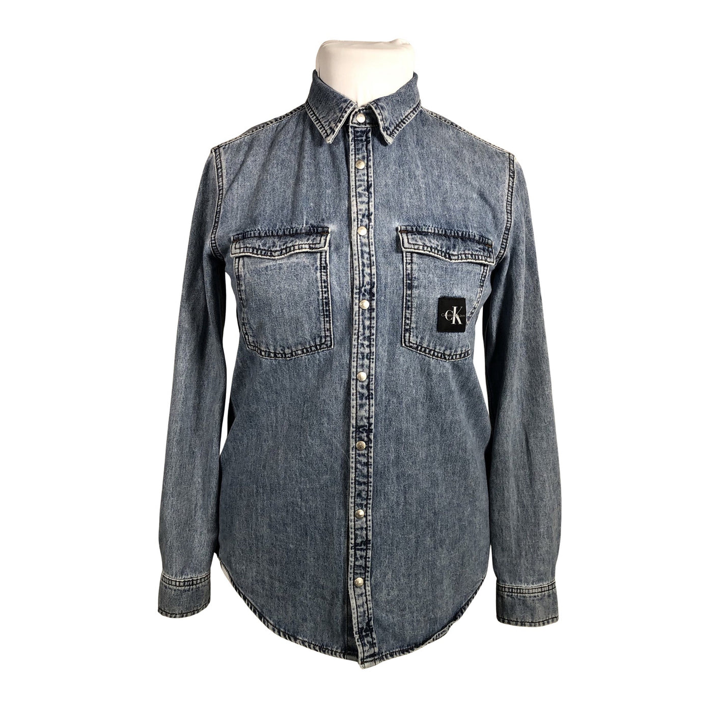 Unisex Calvin Klein Jeans - Denim shirt, size 42 - Blue (1)
