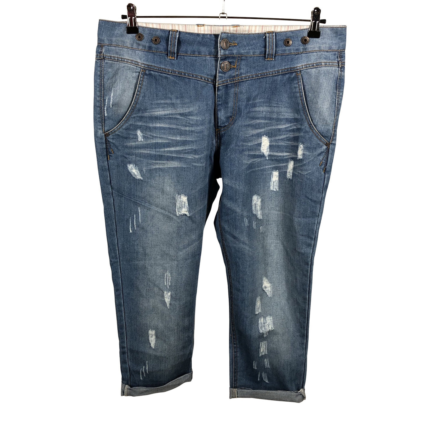 Unisex Reach - Capri jeans, size 44 - Blue (1)